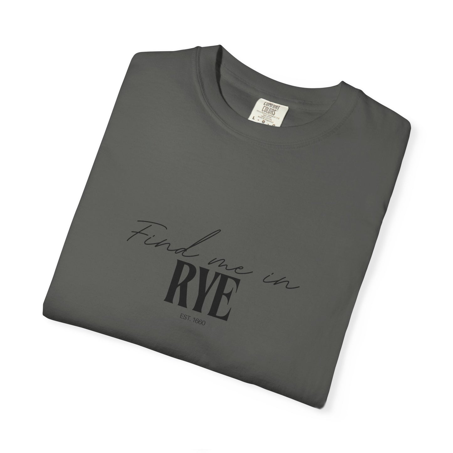 Rye Vibes Unisex Garment-Dyed T-Shirt, Casual Wear, Gifts for Locals, Trendy Summer Essential, Comfortable Everyday Tee