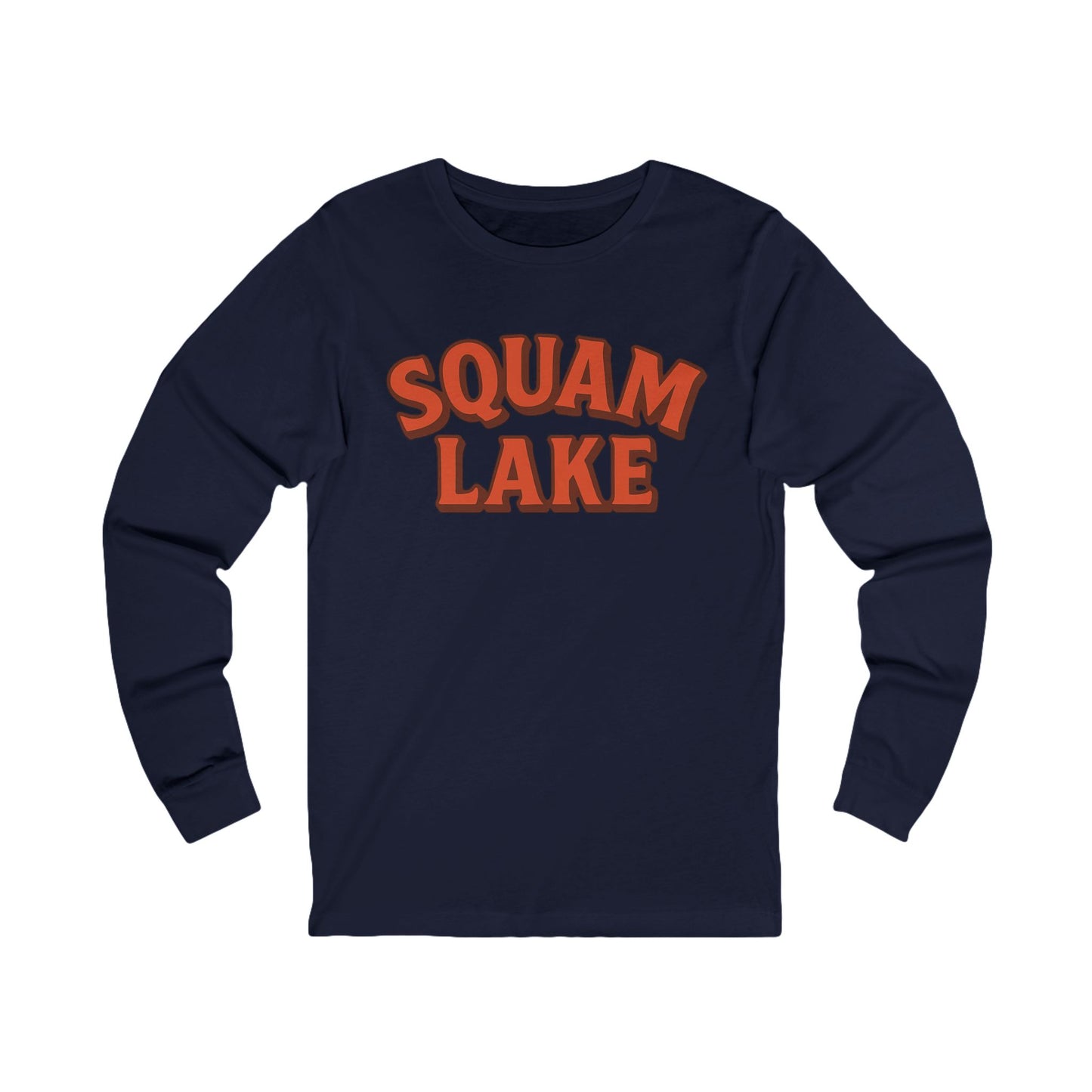 Squam Lake Long Sleeve Tee, Cozy Unisex Shirt for Outdoor Lovers, Perfect for Lake Days, Casual Wear, Gift Idea