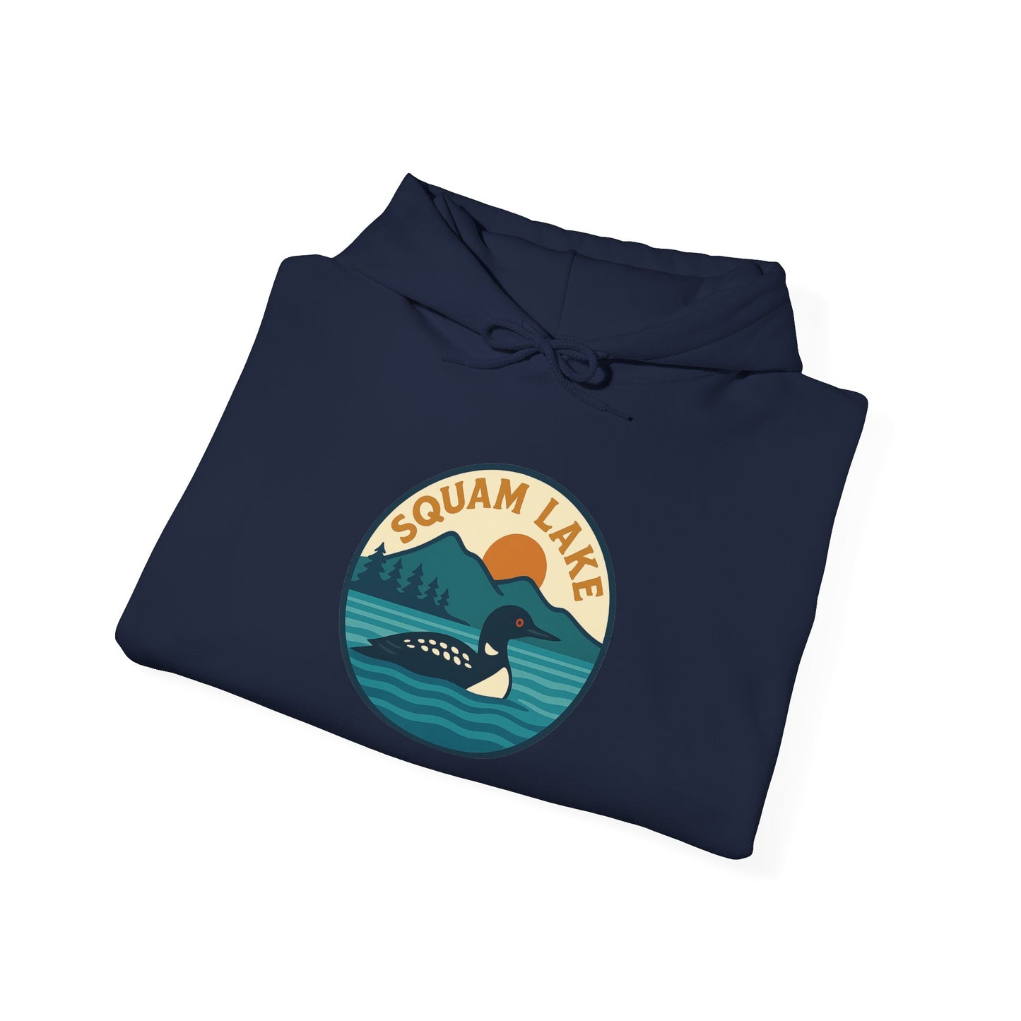 Squam Lake Hoodie, Cozy Casual Wear, Unisex Sweatshirt, Lake Lover Gift, Outdoor Adventure Apparel, Summer Retreat Fashion