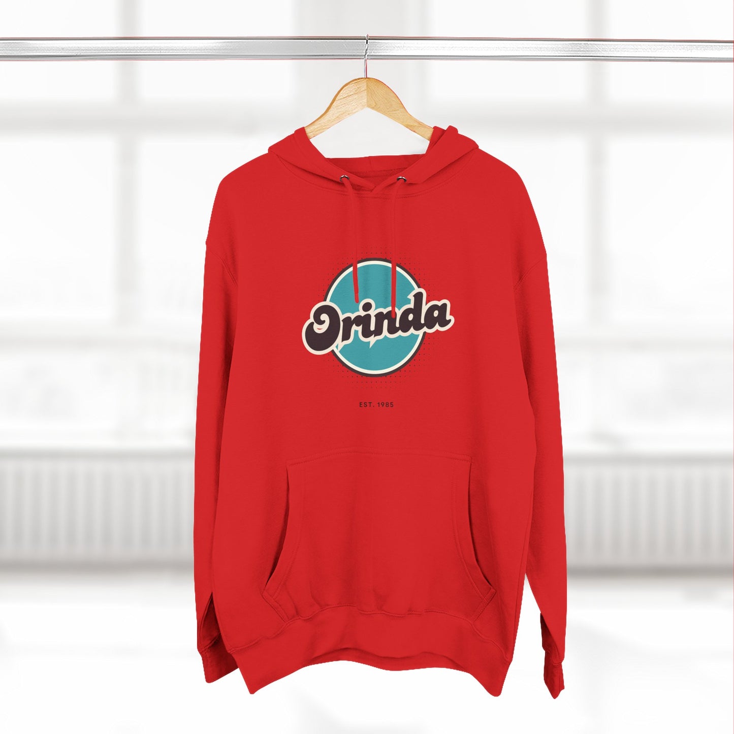 Orinda Retro Vibe Hoodie for Casual Days, Streetwear, Unisex Gift, Cozy Layering Apparel