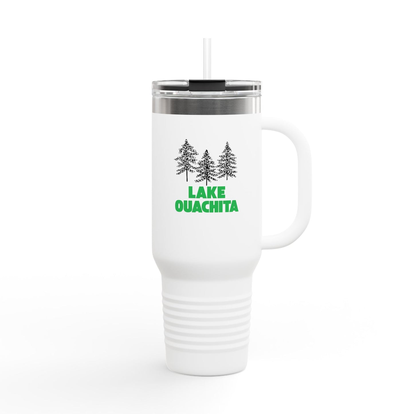 Lake Ouachita Insulated Travel Mug, 40oz - Perfect for Camping, Road Trips, Gifts, Outdoor Adventures, Summer Fun
