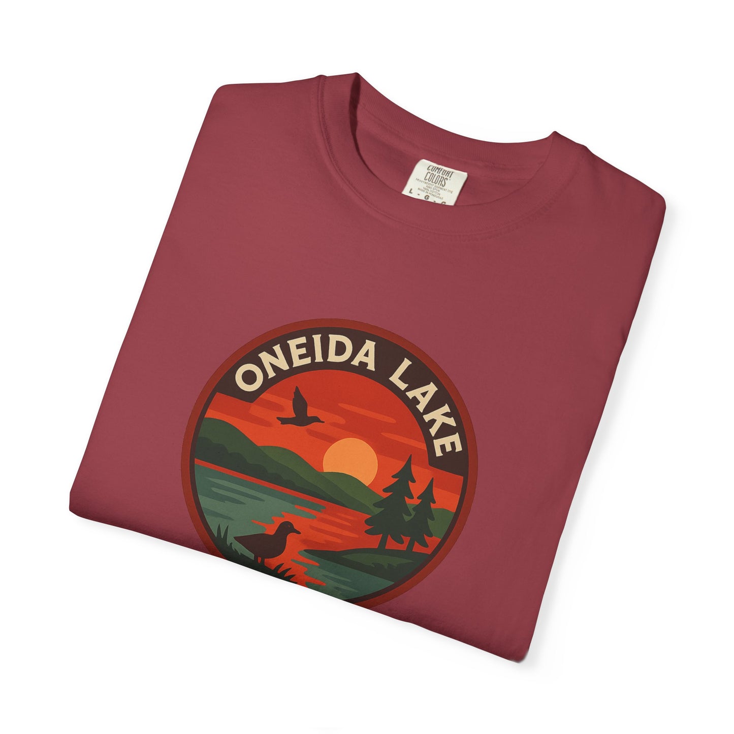 Oneida Lake Unisex T-Shirt, Casual Graphic Tee, Nature Lover Gift, Outdoor Adventure Shirt, Vacation Souvenir, Summer Wear