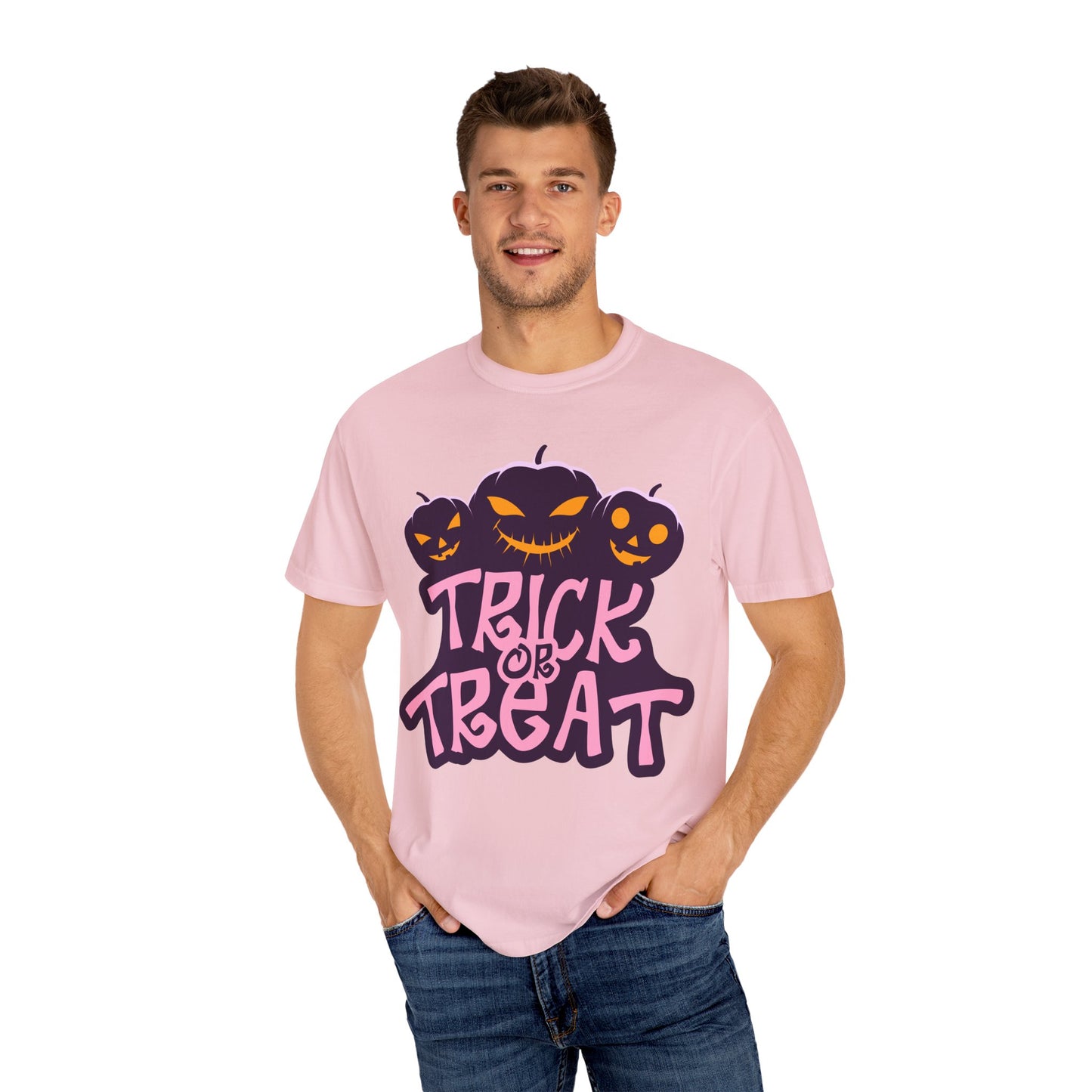 Halloween Trick or Treat T-Shirt, Unisex Halloween Tee, Spooky Autumn Shirt, Fun Costume Top, Trick or Treat Apparel