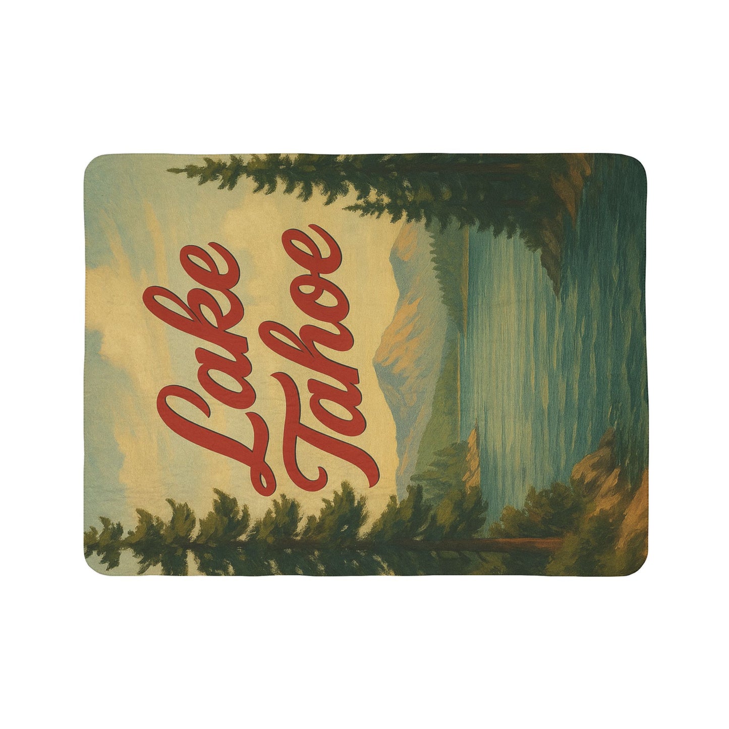 Lake Tahoe Fleece Sherpa Blanket