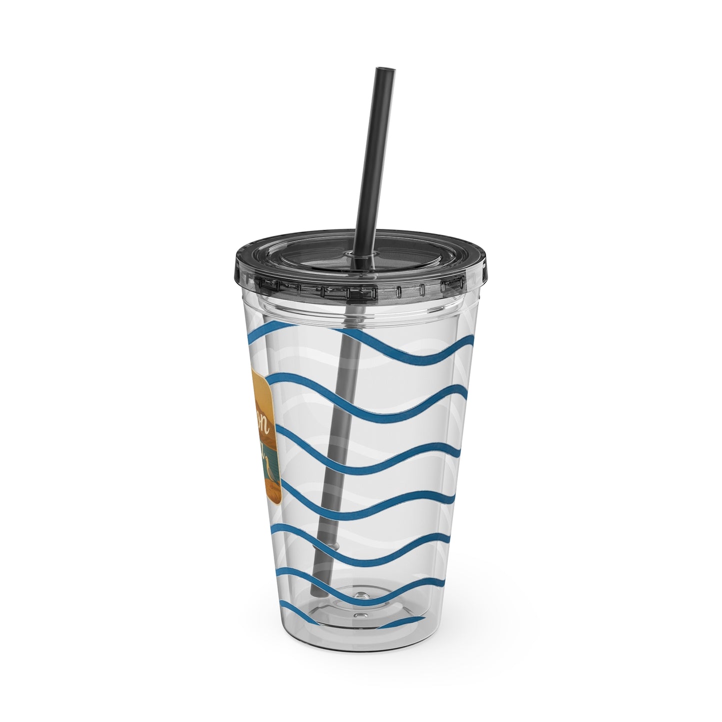 Salton Sea Sunsplash Tumbler, 16oz Clear Drink Cup for Outdoor Adventures, Customizable Travel Mug, Perfect for Summer Fun, Eco-Friendly Beverage [...]