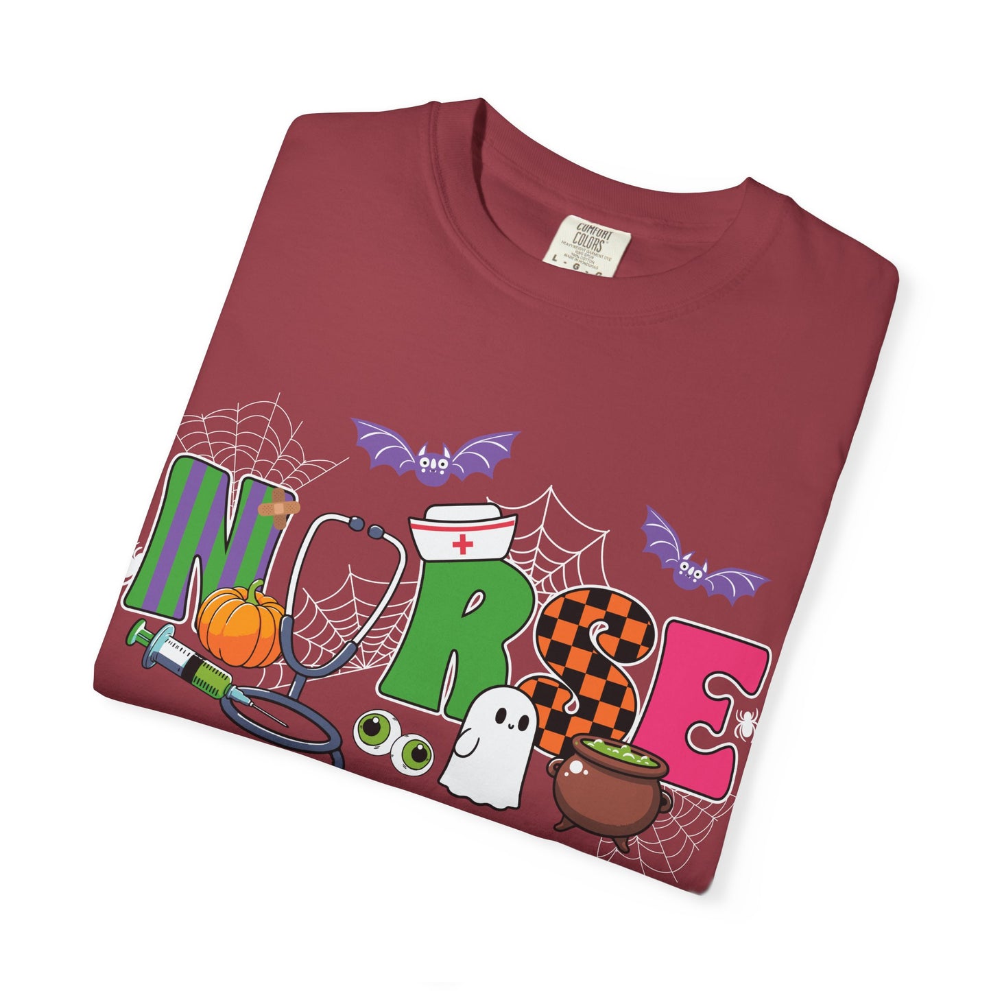 Halloween Nurse T-Shirt, Cute Nurse Shirt, Unisex Halloween Tee, Gift for Nurses, Spooky Nursing Apparel, Funny Healthcare Shirt