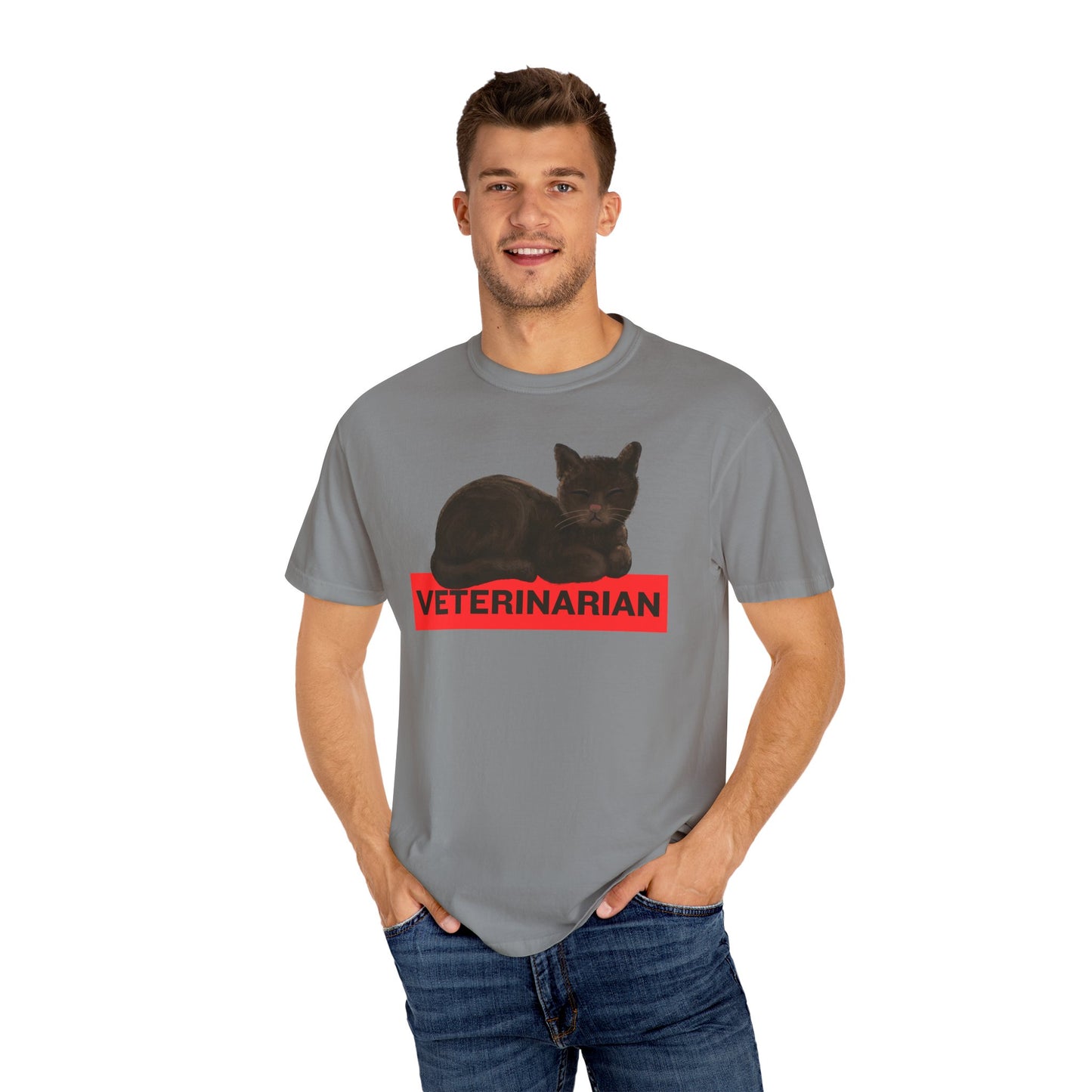 Veterinarian Cat T-Shirt, Funny Animal Lover Tee, Pet Owner Gift, Cute Vet Shirt, Unique Veterinary Apparel, Animal Rescue Shirt