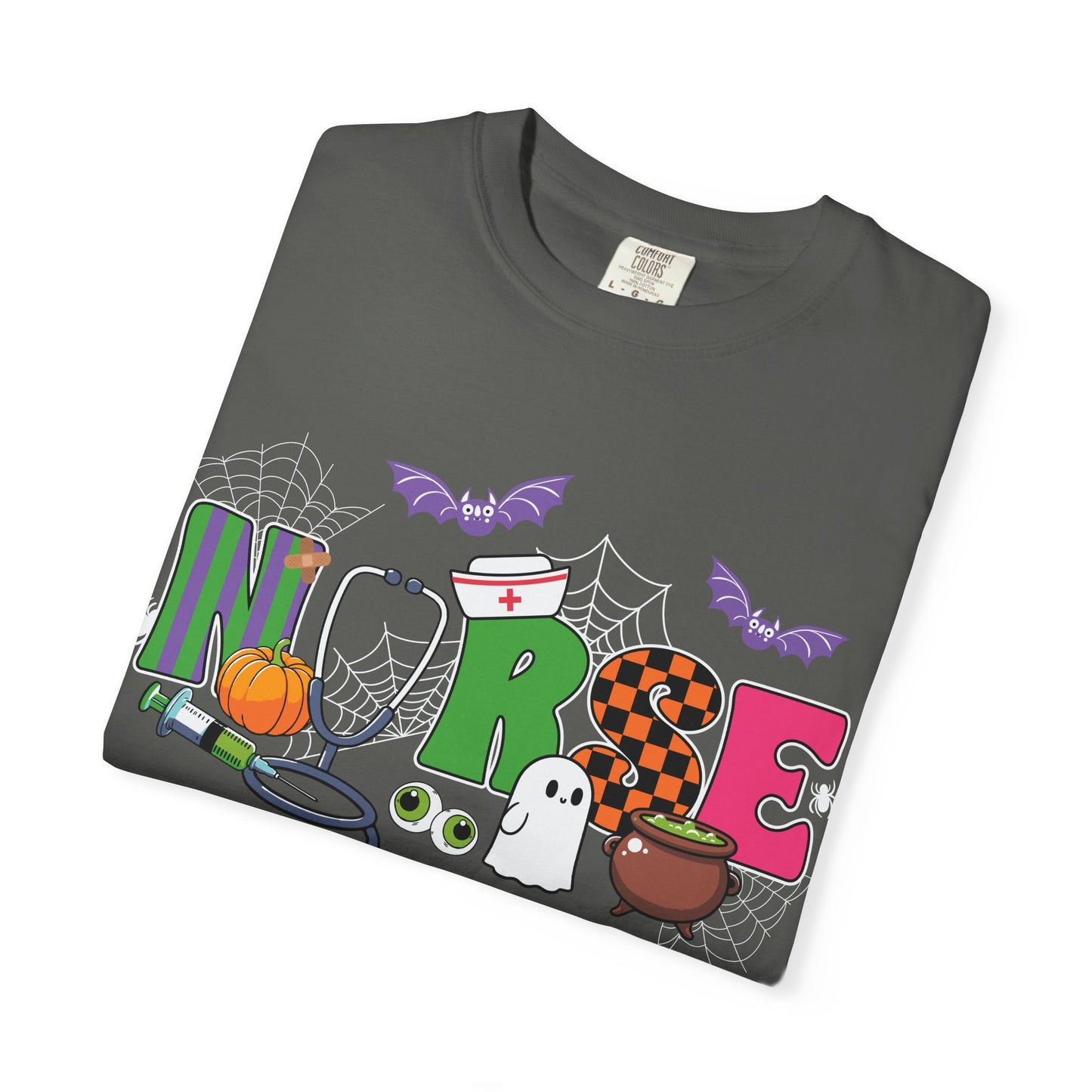 Halloween Nurse T-Shirt, Cute Nurse Shirt, Unisex Halloween Tee, Gift for Nurses, Spooky Nursing Apparel, Funny Healthcare Shirt