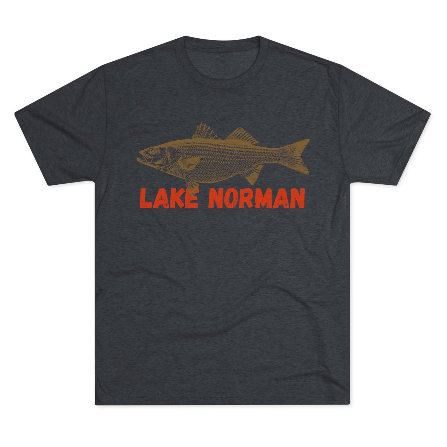 Lake Norman Fishing Tee, Unisex Crew Neck Shirt, Summer Lake Apparel, Gift for Fishermen, Outdoor Adventure T-Shirt, Lake House Style