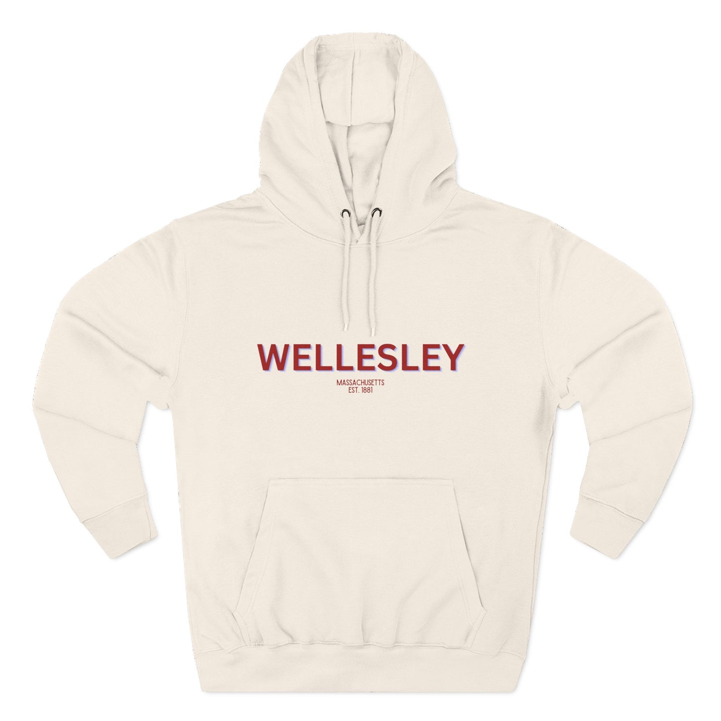Wellesley Fleece Hoodie, Casual Sweatshirt, Cozy Layering Piece, Perfect Gift for All Occasions, Stylish Streetwear