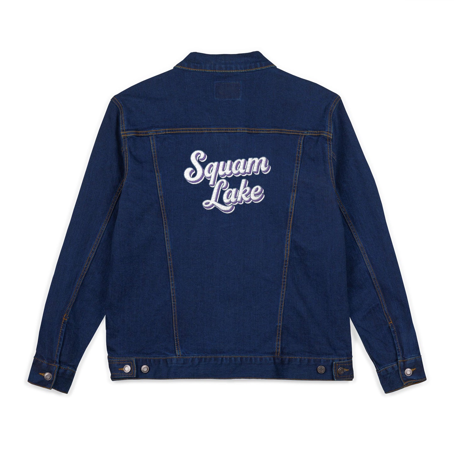 Unisex Embroidered Denim Jacket - Trendy Fall Fashion, Casual Layering, Everyday Wear, Stylish Gift, Unique Statement Piece