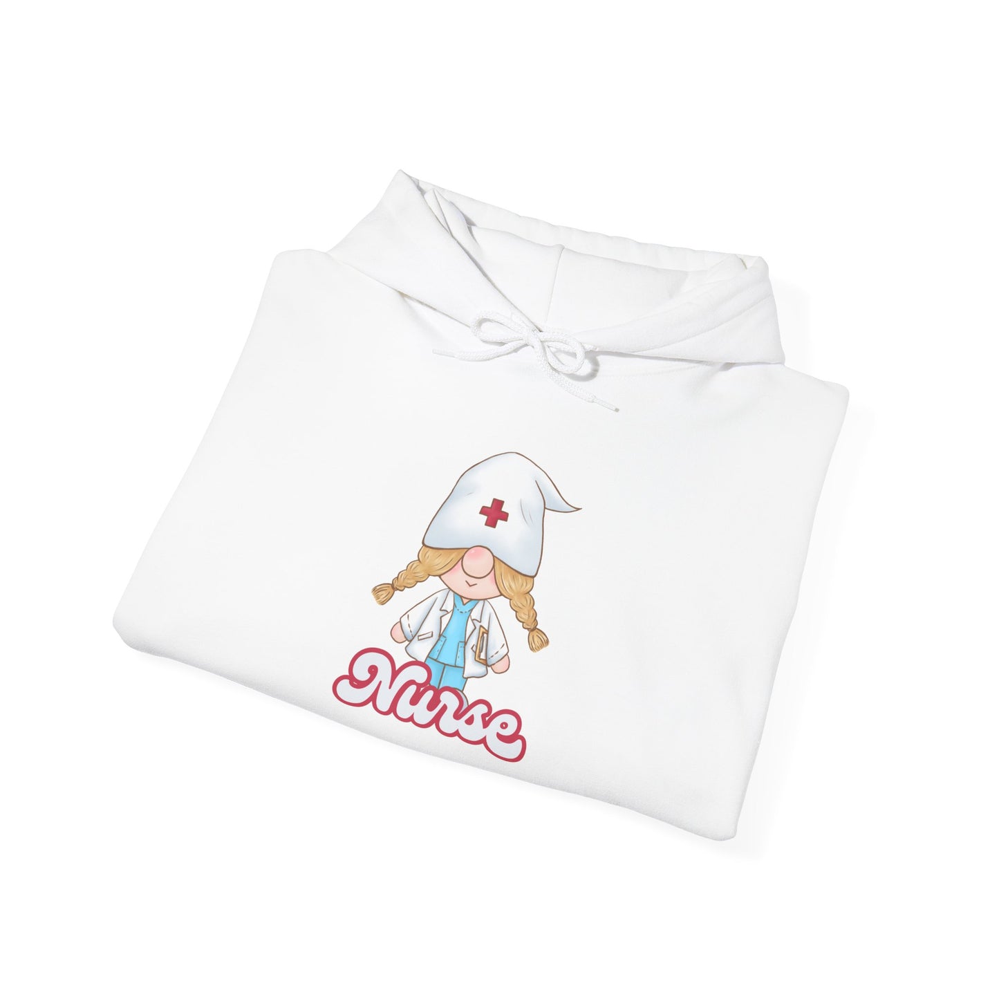 Nurse Cartoon Hoodie - Cozy Unisex Sweatshirt, Gift for Healthcare Workers, Nursing Student Apparel, Medical Profession Hoodie