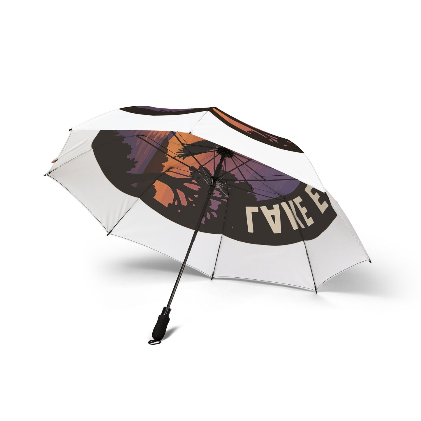 Lake Erie Semi-Automatic Foldable Umbrella, Travel Umbrella, Outdoor Gear, Gifts for Nature Lovers, Rainy Day Essential