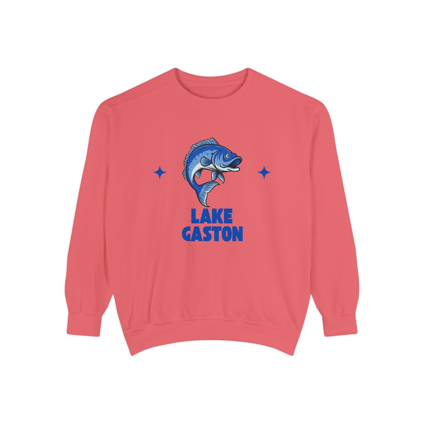 Lake Gaston Fish Design Unisex Sweatshirt | Cozy Fishing Apparel, Casual Wear, Gift for Anglers, Lake Day Outfit, Nature Lovers Sweatshirt