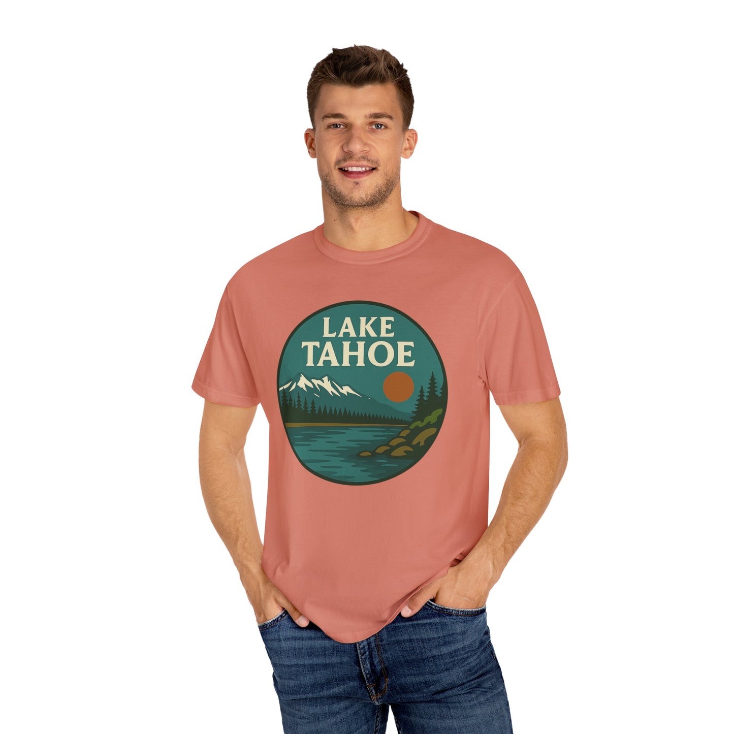 Lake Tahoe Unisex T-Shirt, Casual Graphic Tee, Nature Lover Gift, Outdoor Adventure Shirt, Vacation Souvenir, Summer Wear