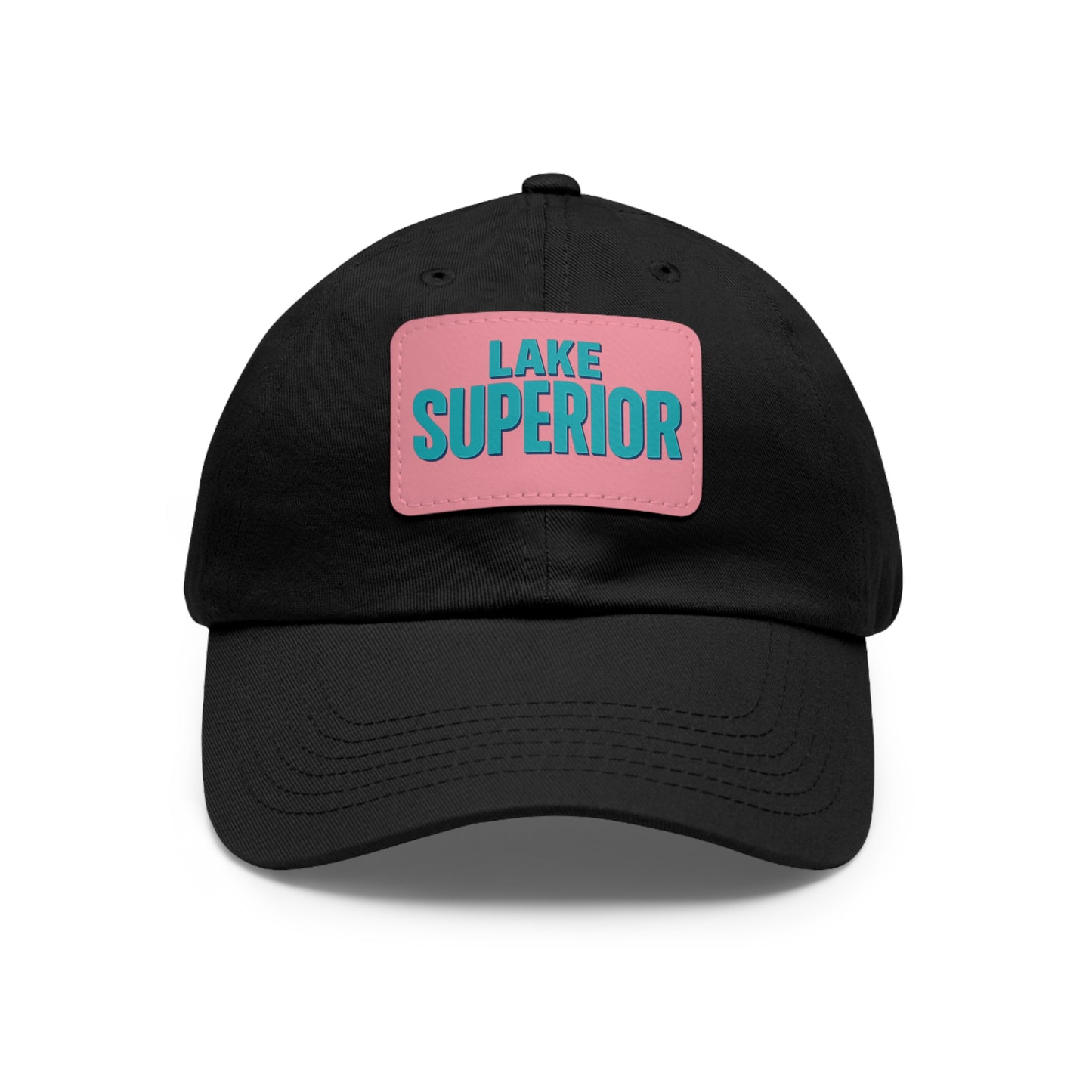 Lake Superior Dad Hat with Leather Patch (Rectangle)