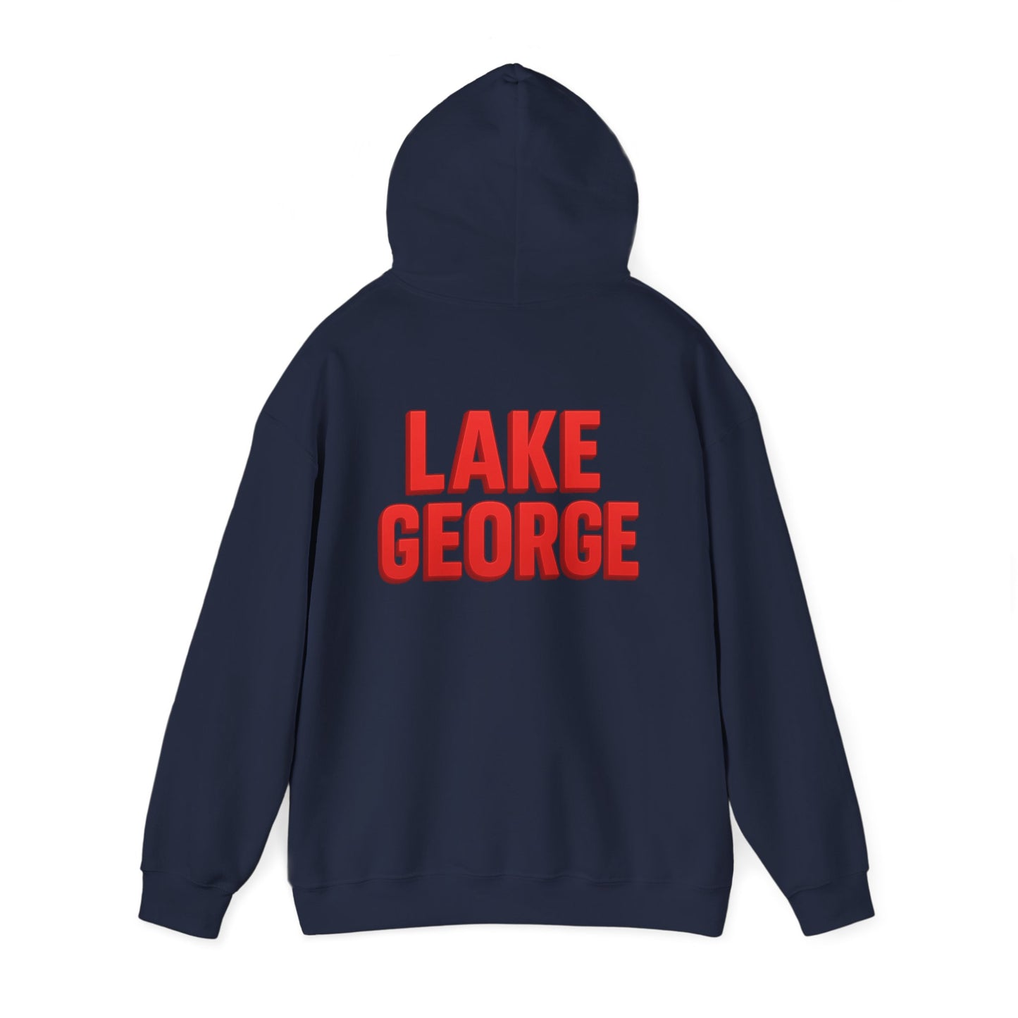 Lake George Hoodie, Cozy Casual Wear, Unisex Sweatshirt, Lake Lover Gift, Outdoor Adventure Apparel, Summer Retreat Fashion