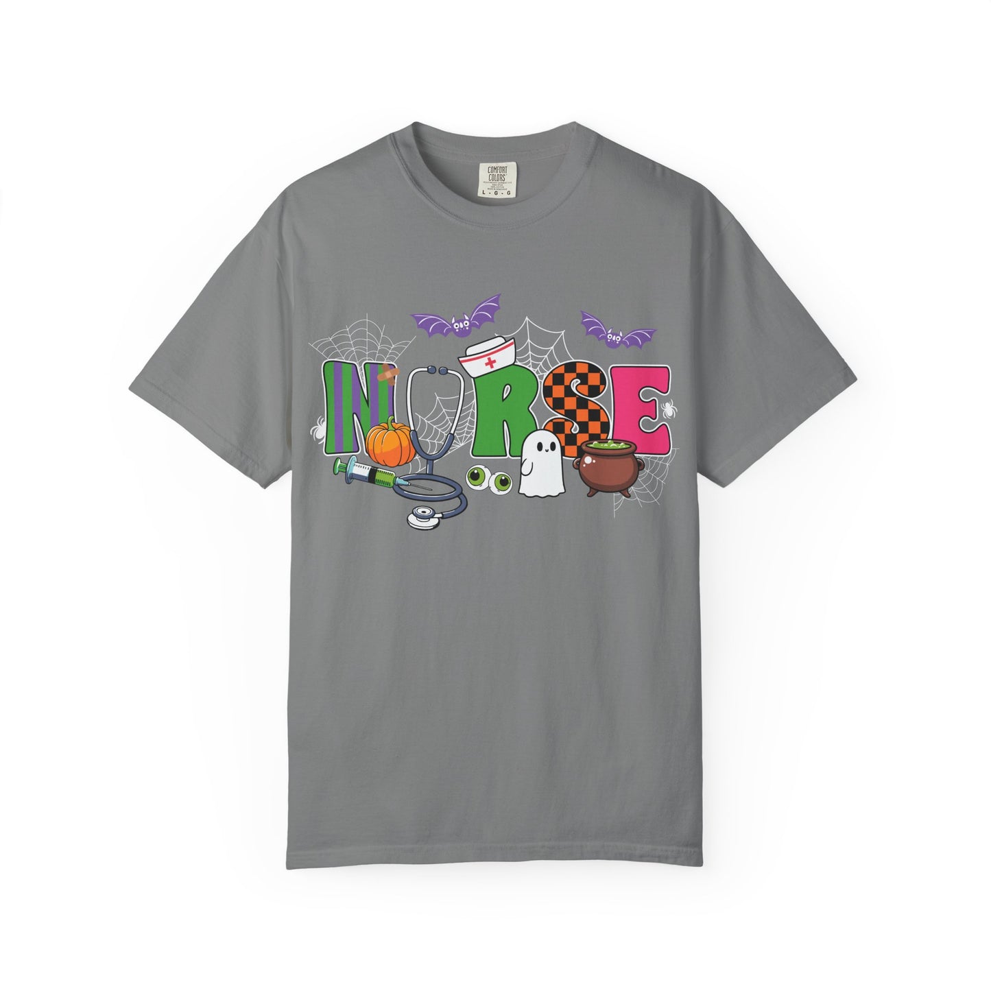 Halloween Nurse T-Shirt, Cute Nurse Shirt, Unisex Halloween Tee, Gift for Nurses, Spooky Nursing Apparel, Funny Healthcare Shirt