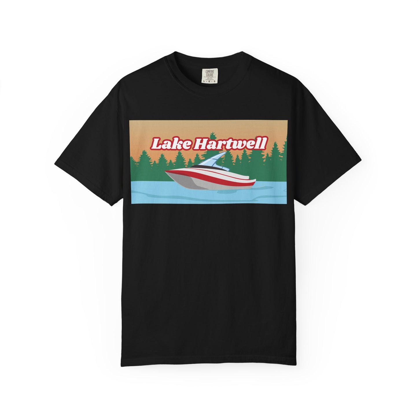 Lake Hartwell Relaxed Unisex T-Shirt, Summer Vibes Tee, Outdoor Adventure Shirt, Lake Life Apparel, Gift for Nature Lovers, Vacation Wear