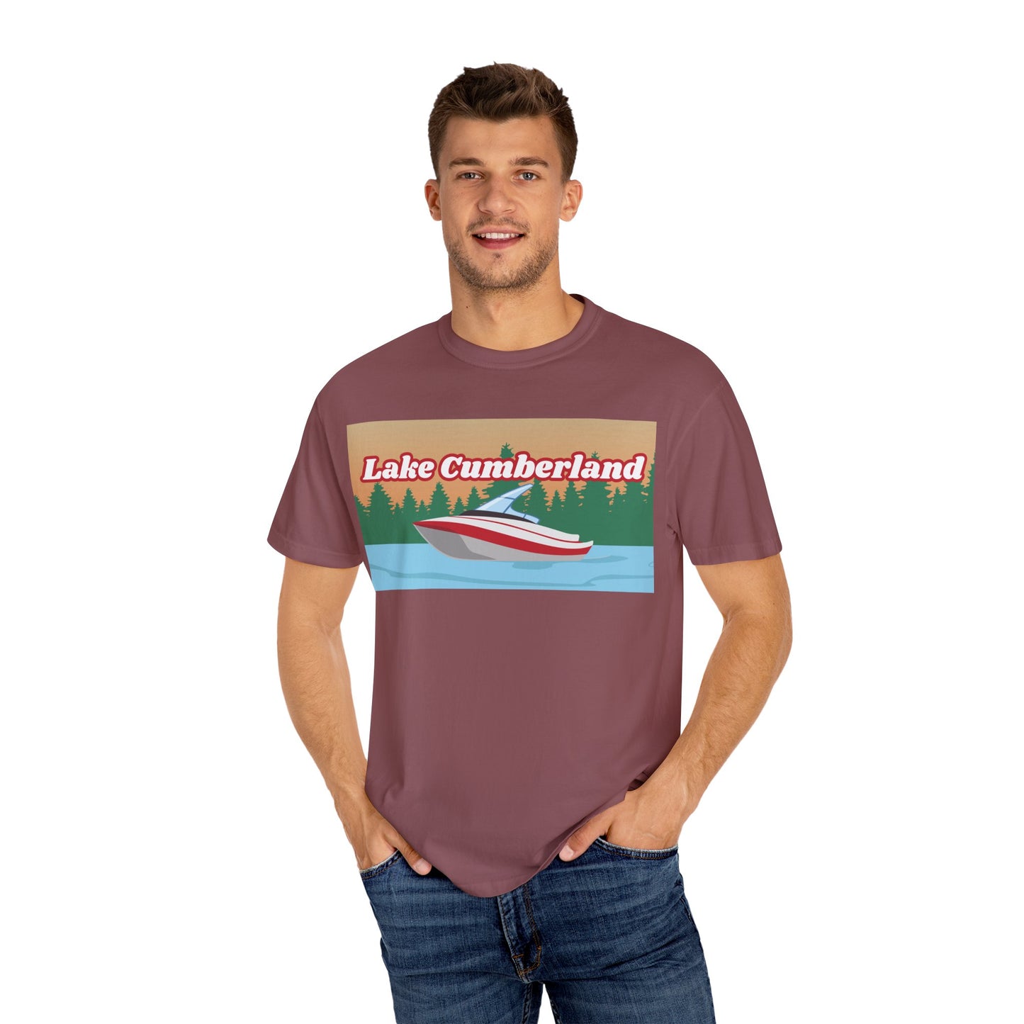Lake Cumberland Relaxed Unisex T-Shirt, Summer Vibes Tee, Outdoor Adventure Shirt, Lake Life Apparel, Gift for Nature Lovers, Vacation Wear