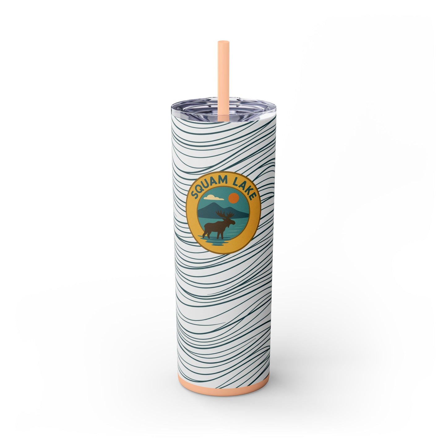 Squam Lake Skinny Tumbler - 20oz Travel Mug, Eco-Friendly Drinkware for Adventurers, Ideal for Camping, Picnics, and Daily Hydration