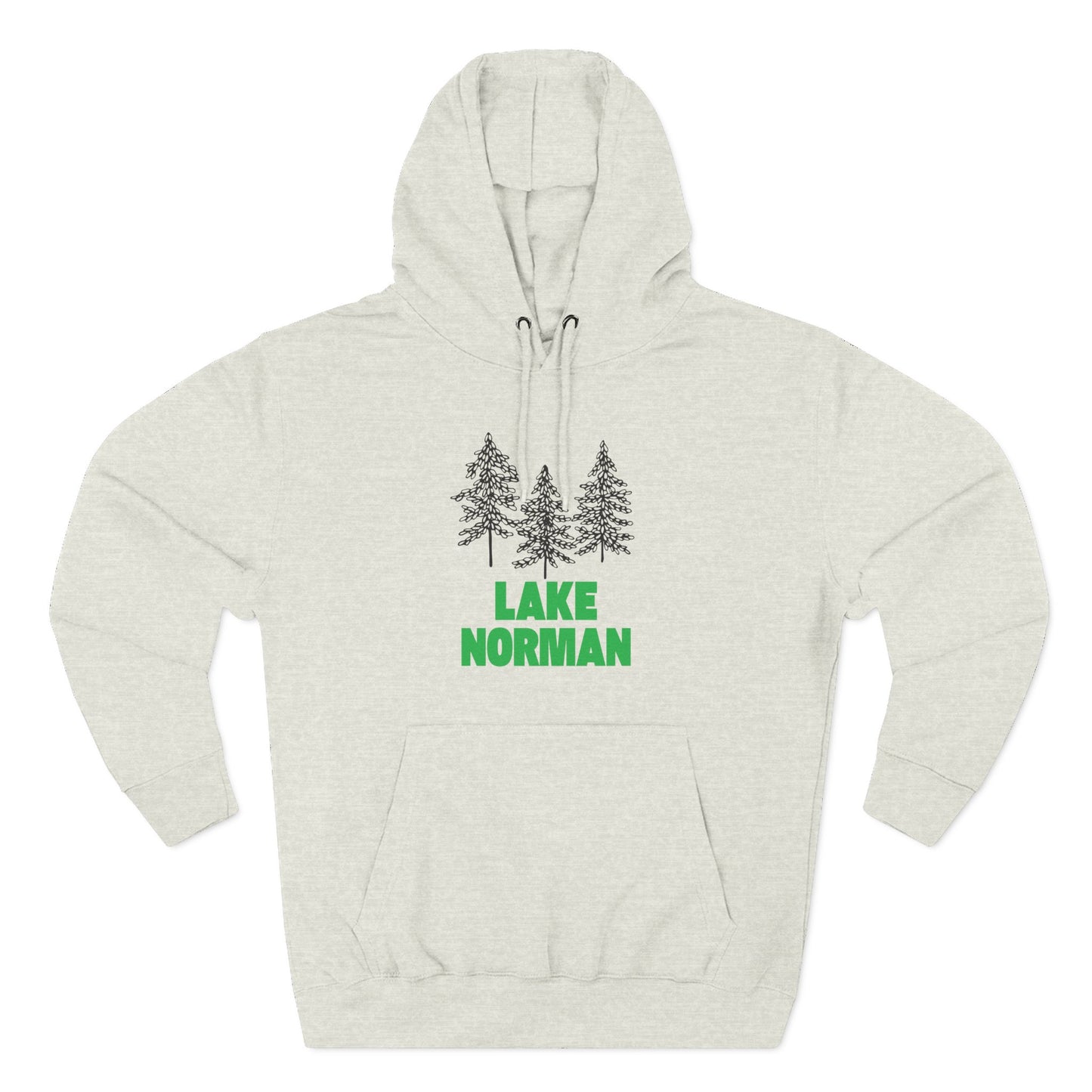 Lake Norman Fleece Hoodie, Cozy Sweatshirt, Outdoor Adventure Wear, Unique Gift for Lake Lovers, Perfect for Fall and Winter