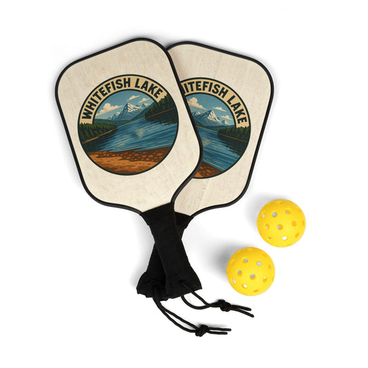 Whitefish Lake Paddle Set - Perfect for Outdoor Fun, Sporty Gift, Team Play, Family Activities, Best for Picnics, Holidays