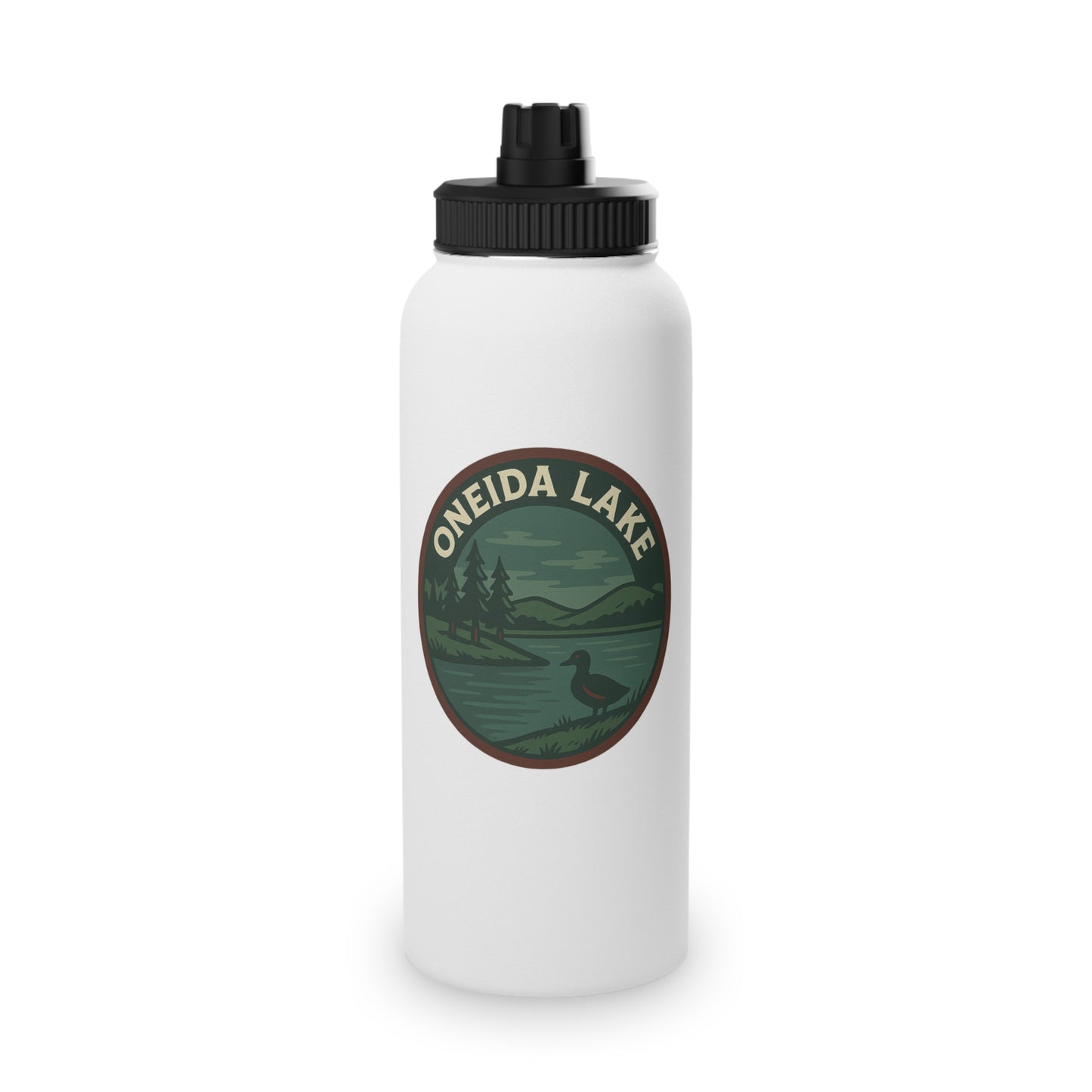 Oneida Lake Stainless Steel Water Bottle, Sports Lid