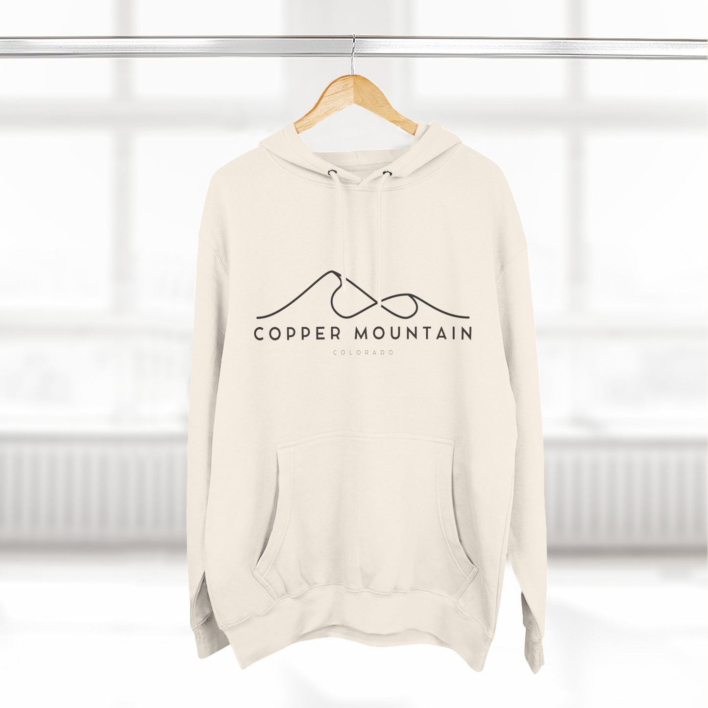 Copper Mountain Stylish Three-Panel Fleece Hoodie for Cozy Days, Casual Wear, Warm Layering, Gift for Him or Her