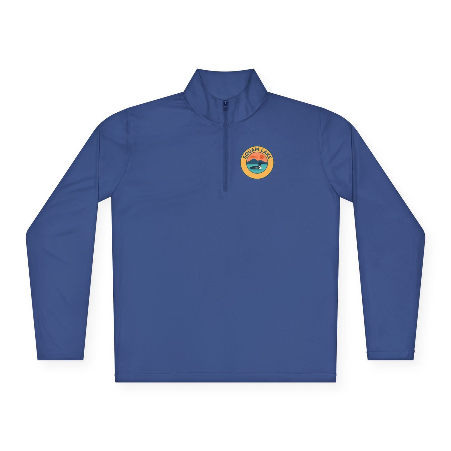 Cozy Unisex Quarter-Zip Pullover, Lake Apparel, Outdoor Gear, Relaxed Fit Layering, Gift for Nature Lovers