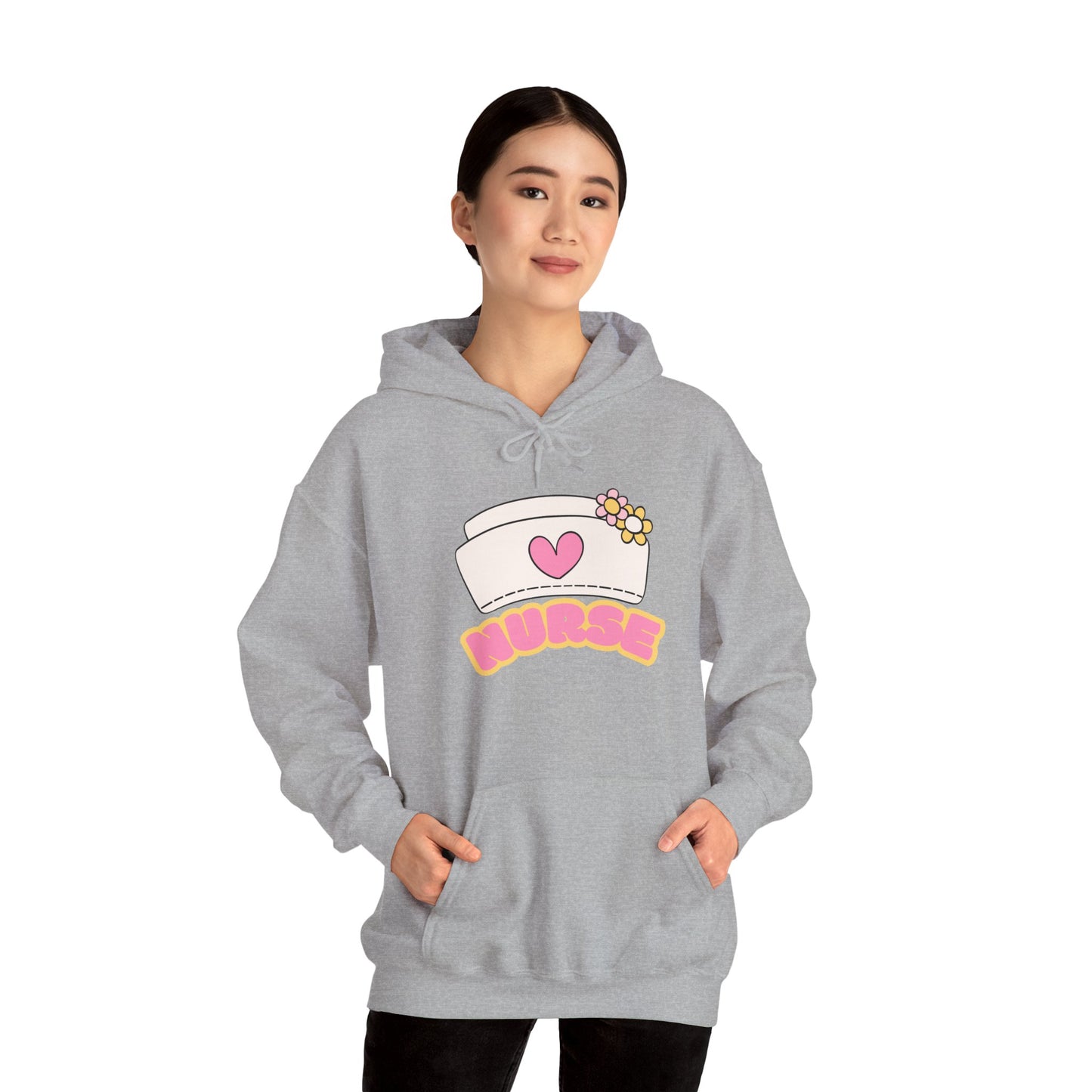 Nurse Love Hoodie | Cozy Unisex Sweatshirt, Gift for Healthcare Workers, Comfortable Nursing Apparel, Medical Appreciation Clothing