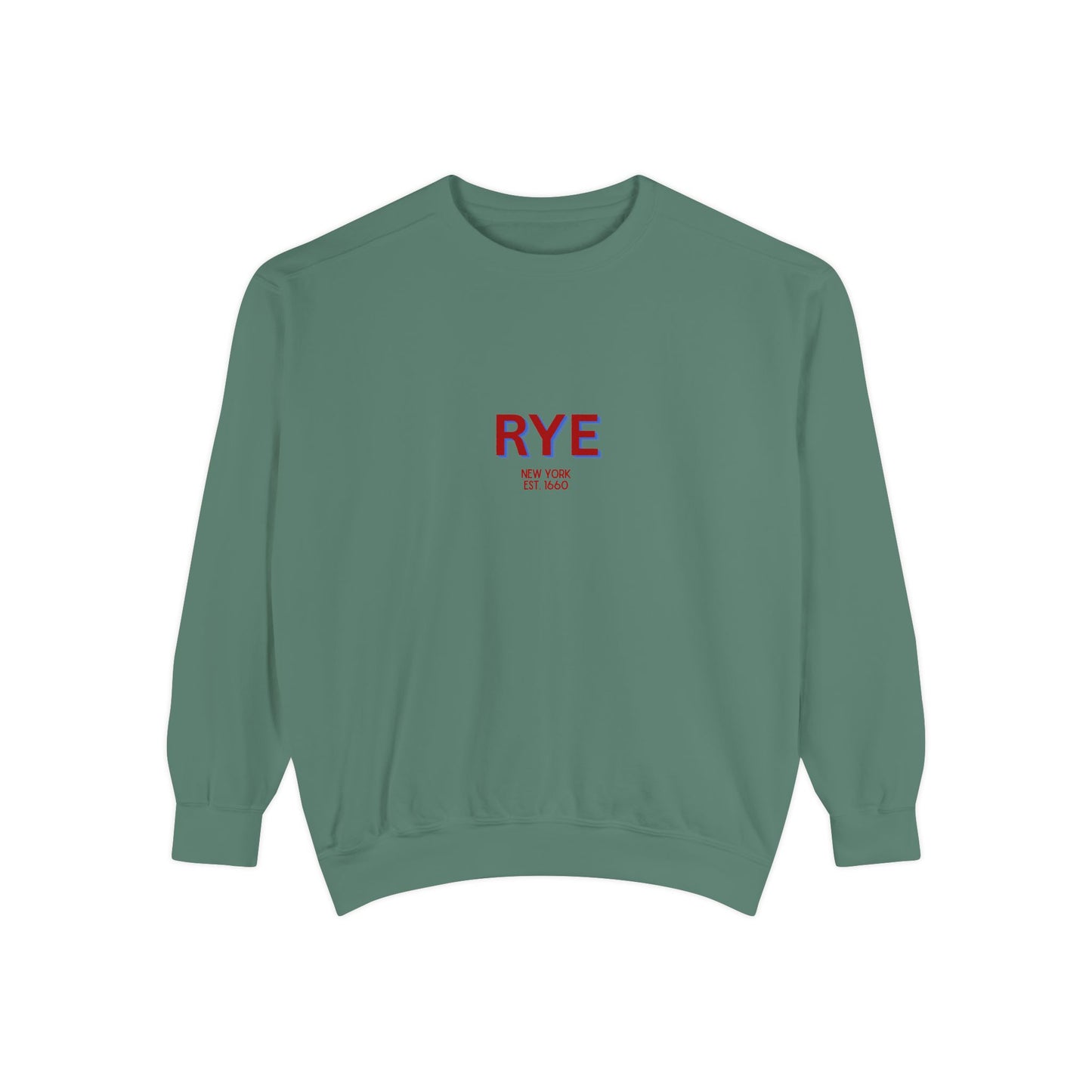 Rye Unisex Garment-Dyed Sweatshirt | Cozy Fashion, Perfect for Casual Outings, Gifts, Fall & Winter Style, Everyday Comfort
