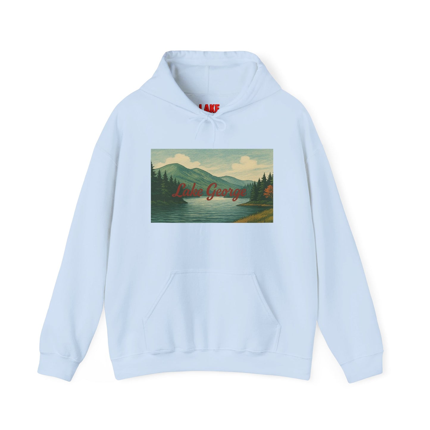 Lake George Hoodie, Cozy Casual Wear, Unisex Sweatshirt, Lake Lover Gift, Outdoor Adventure Apparel, Summer Retreat Fashion