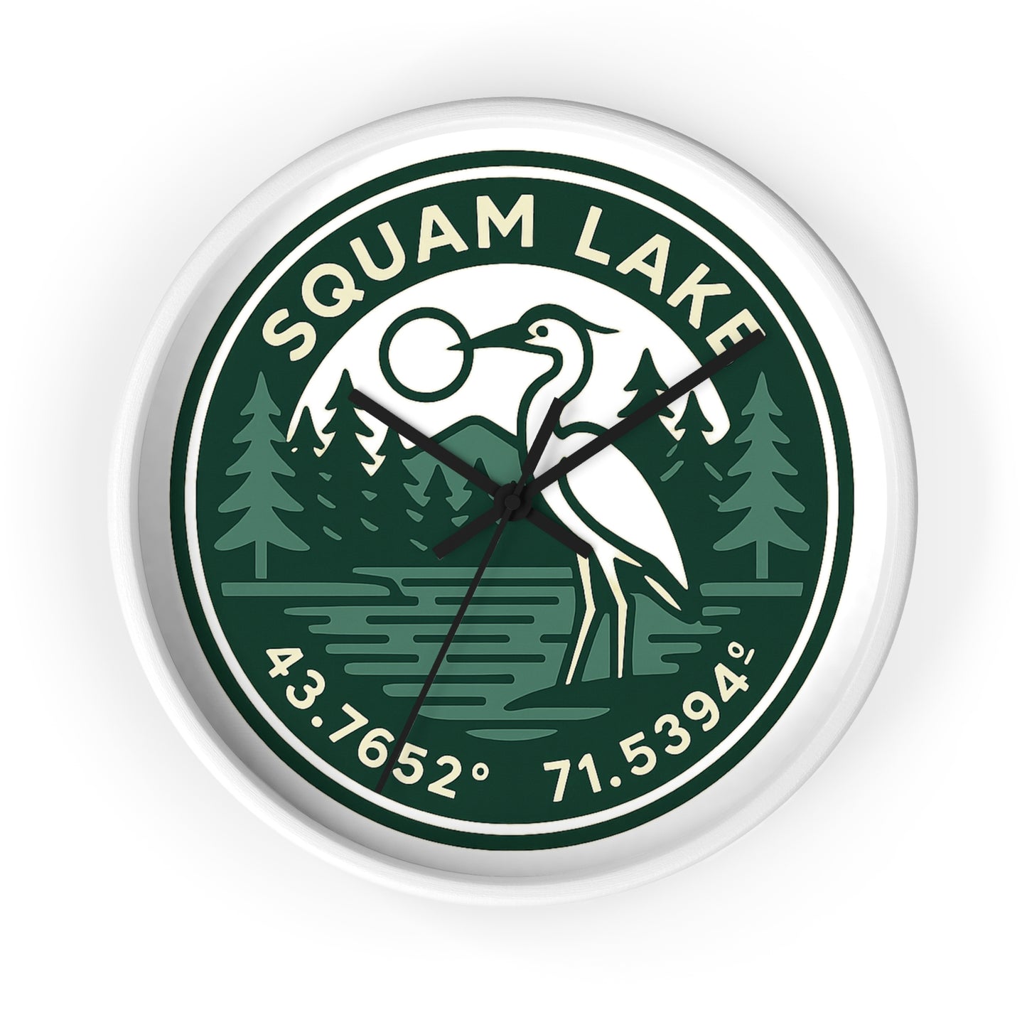 Squam Lake Wall Clock