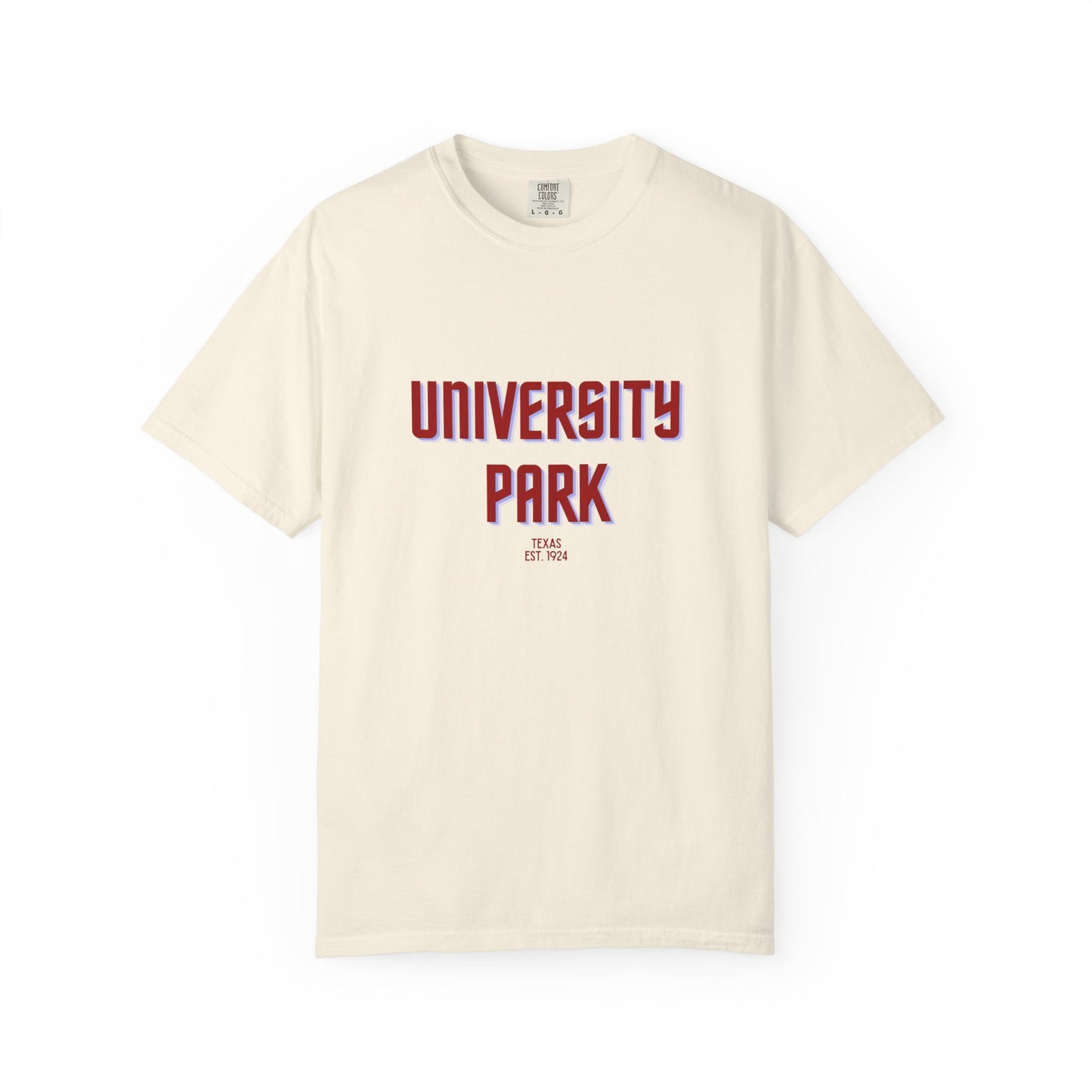 University Park Garment-Dyed Unisex T-Shirt, Casual Tee, Vintage Style Shirt, Everyday Wear, Birthday Gift, Unique Apparel