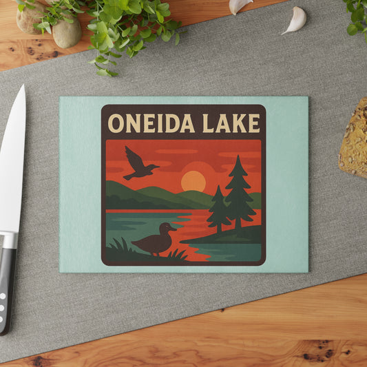 Oneida Lake Glass Cutting Board