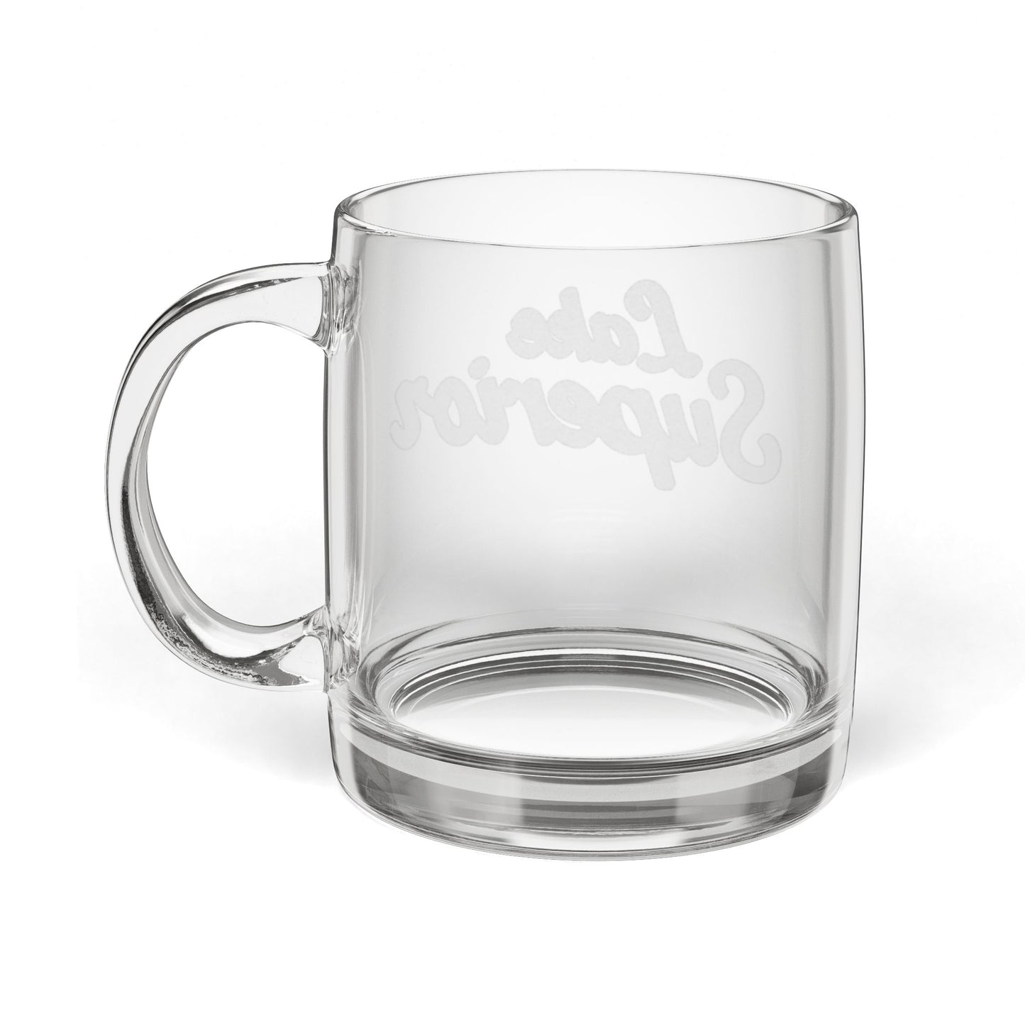 Lake Superior Engraved Coffee Mug - Personalized Glass Cup for Coffee Lovers, Gifts for Birthdays, Weddings, Housewarming, Custom Drinkware