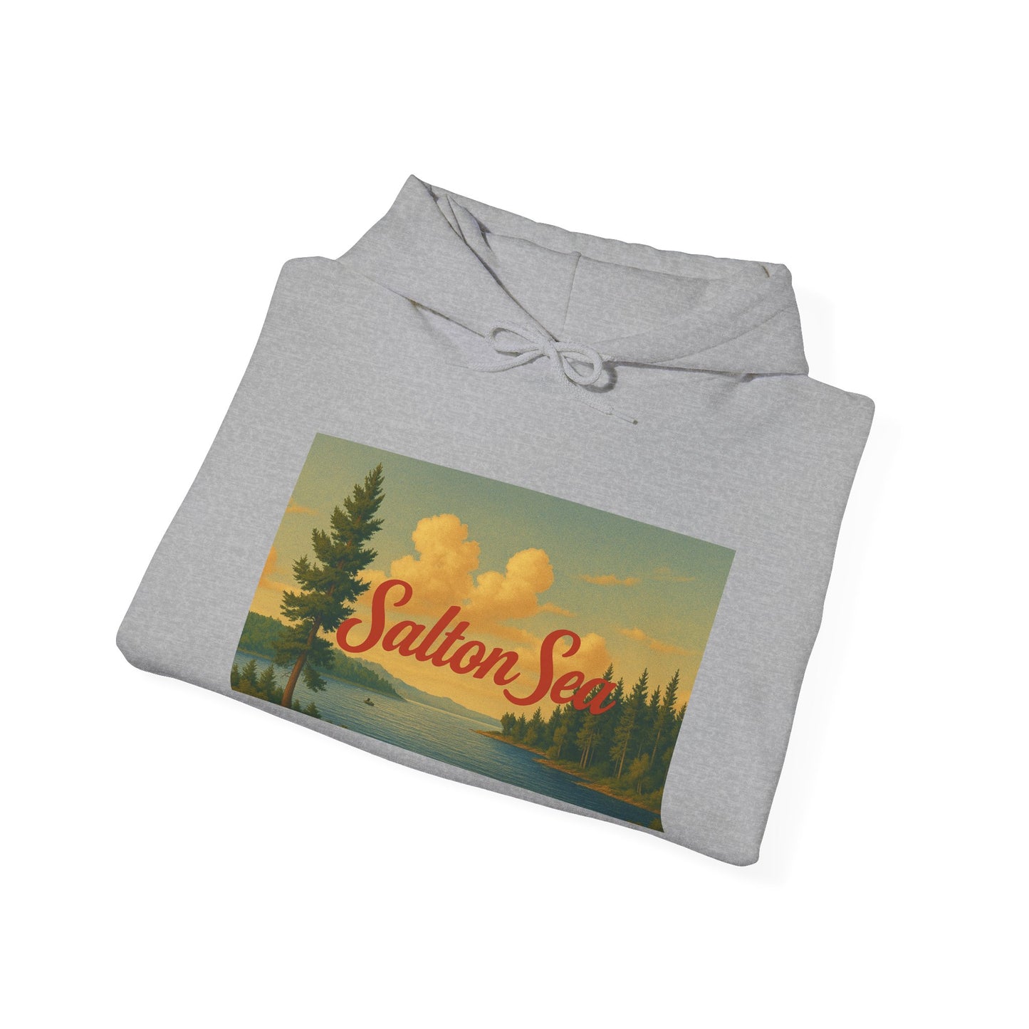 Salton Sea Hoodie, Cozy Casual Wear, Unisex Sweatshirt, Lake Lover Gift, Outdoor Adventure Apparel, Summer Retreat Fashion