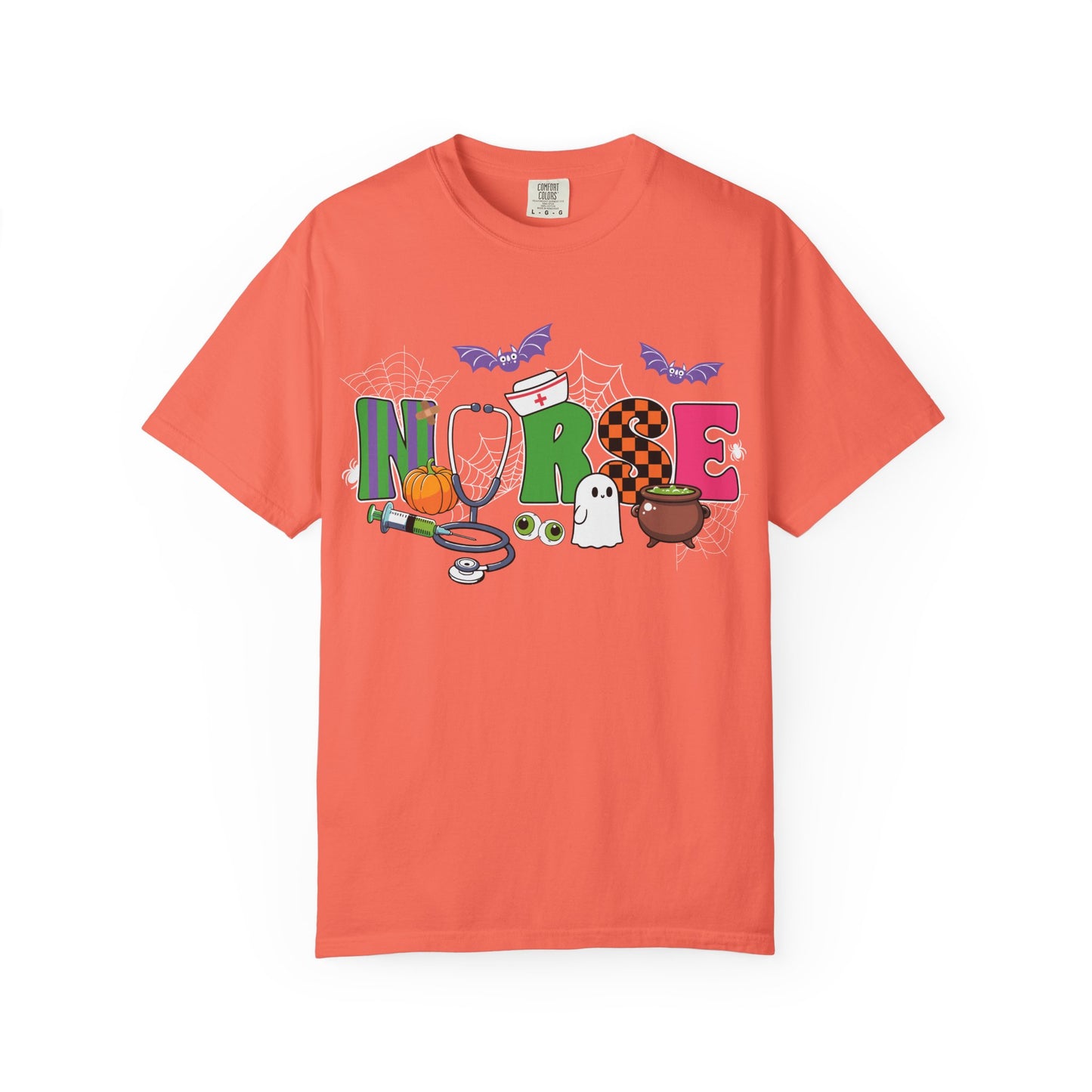 Halloween Nurse T-Shirt, Cute Nurse Shirt, Unisex Halloween Tee, Gift for Nurses, Spooky Nursing Apparel, Funny Healthcare Shirt