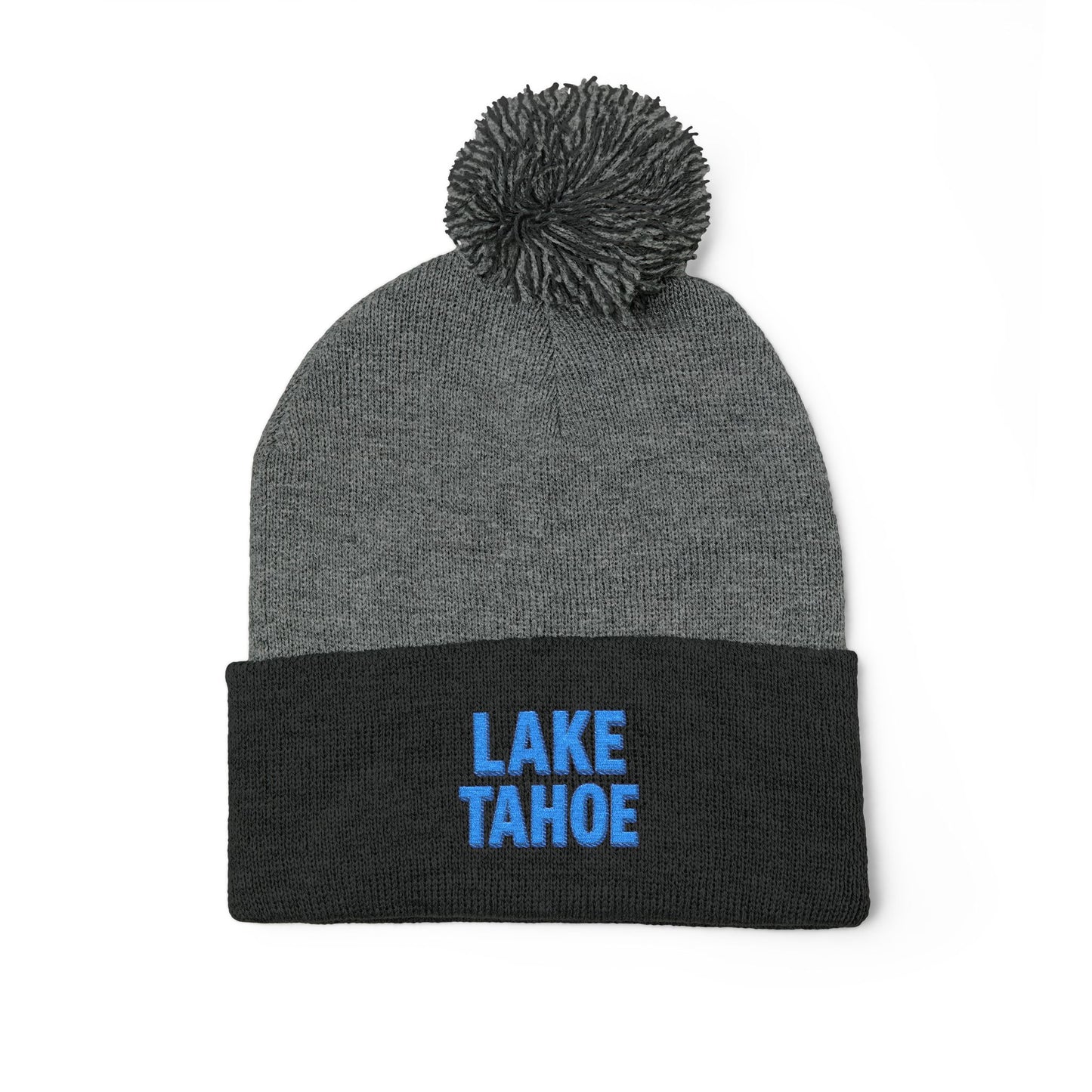 Lake Tahoe Pom-Pom Knit Cap (Embroidery)
