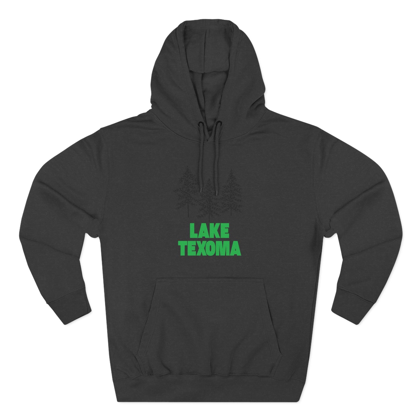 Lake Texoma Fleece Hoodie, Cozy Sweatshirt, Outdoor Adventure Wear, Unique Gift for Lake Lovers, Perfect for Fall and Winter