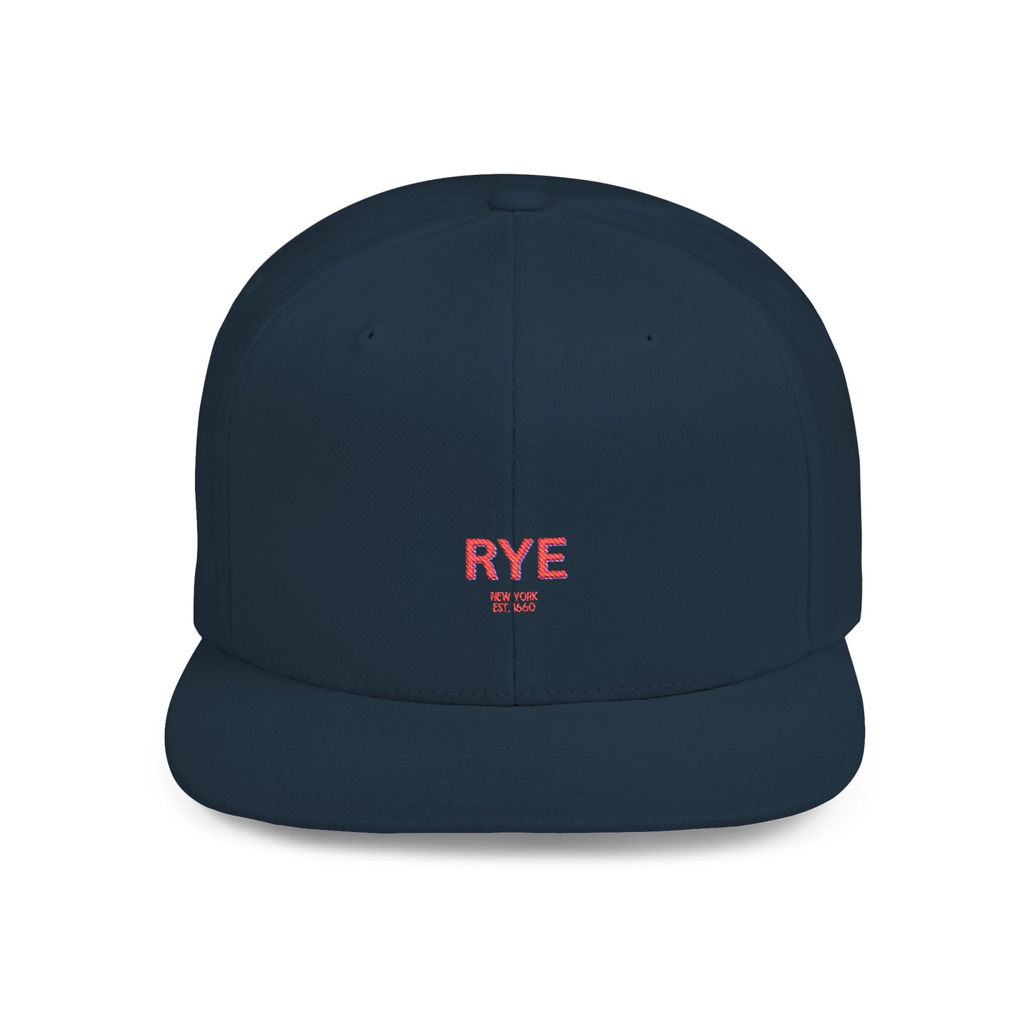 Rye Stylish Flat Bill Snapback Hat with Design, Perfect for Casual Outings, Streetwear, Gifts, Festivals, Everyday Wear