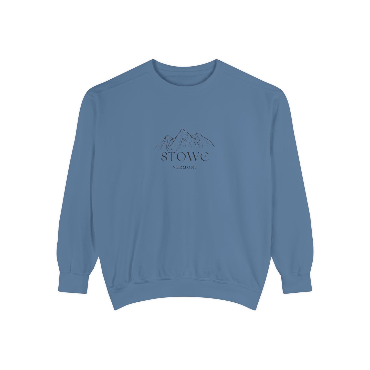 Stowe Vibes Unisex Sweatshirt | Garment-Dyed Comfort, Perfect for Casual Outings, Travel, Gifts, Autumn Days