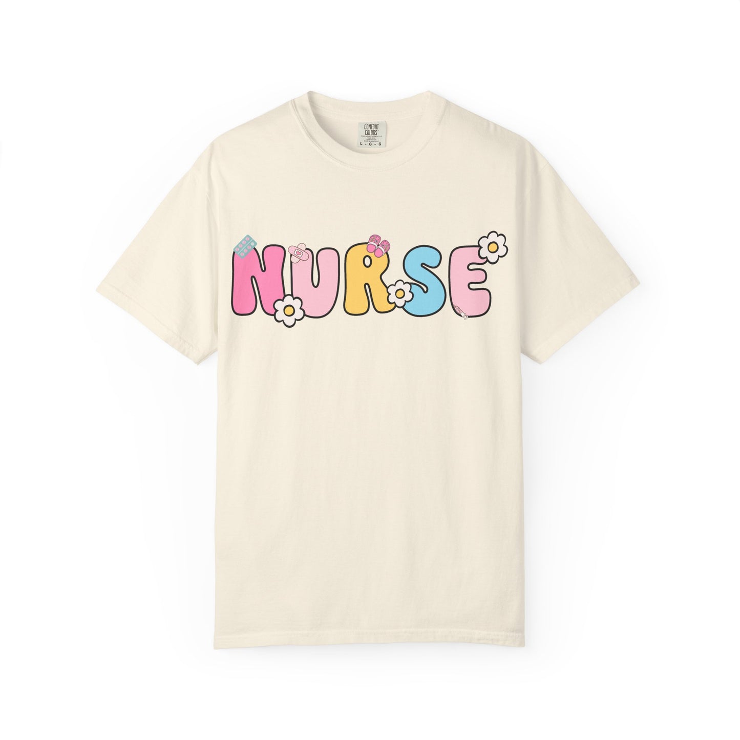 Playful Nurse T-Shirt - Fun Gift for Healthcare Workers, Floral Design, Birthday Present, Nurse Appreciation Week, Casual Wear