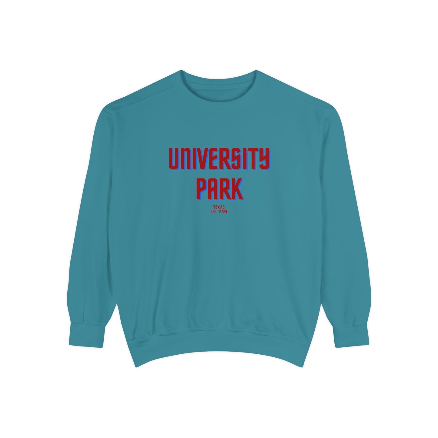 University Park Unisex Garment-Dyed Sweatshirt | Cozy Fashion, Perfect for Casual Outings, Gifts, Fall & Winter Style, Everyday Comfort