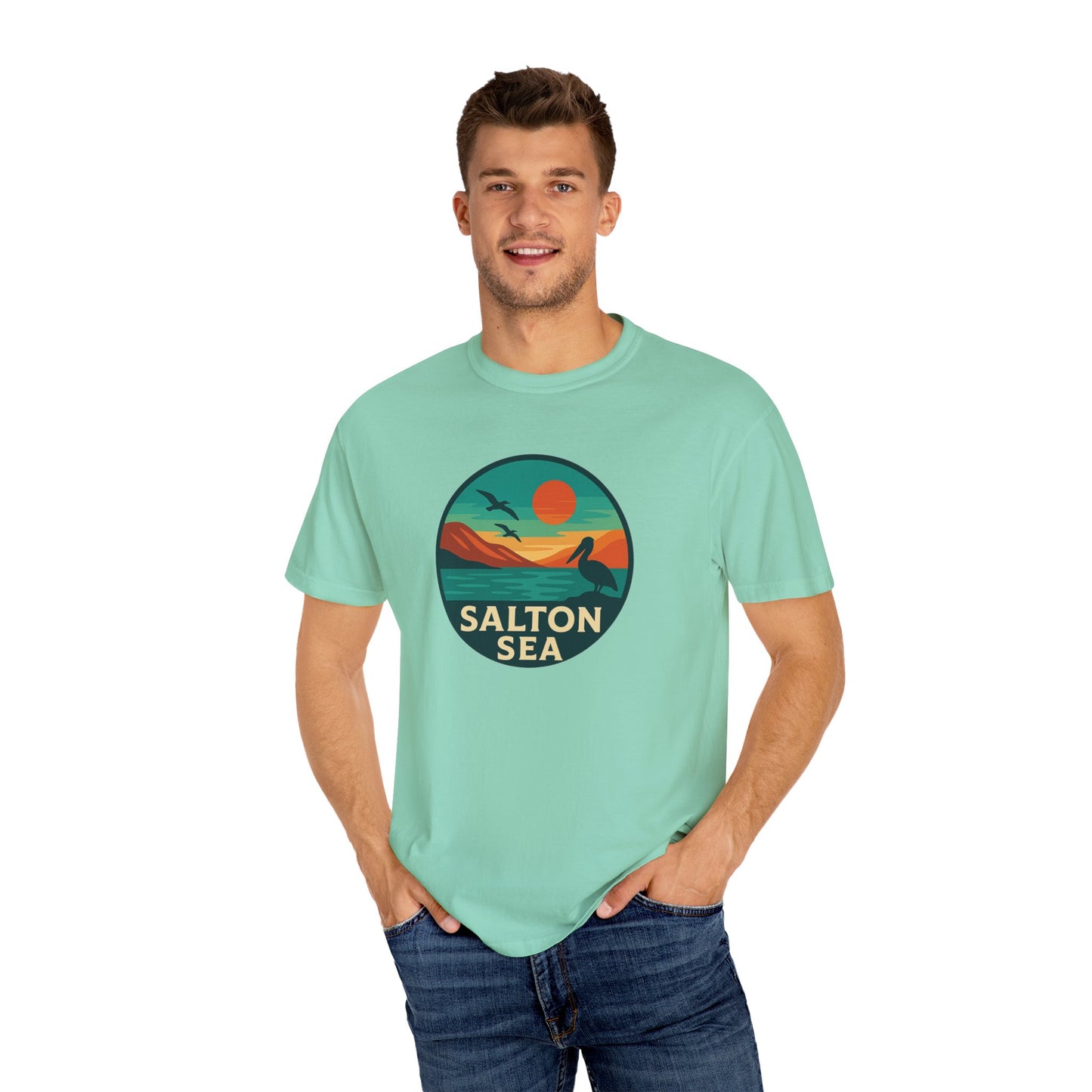 Salton Sea Unisex T-Shirt, Casual Graphic Tee, Nature Lover Gift, Outdoor Adventure Shirt, Vacation Souvenir, Summer Wear