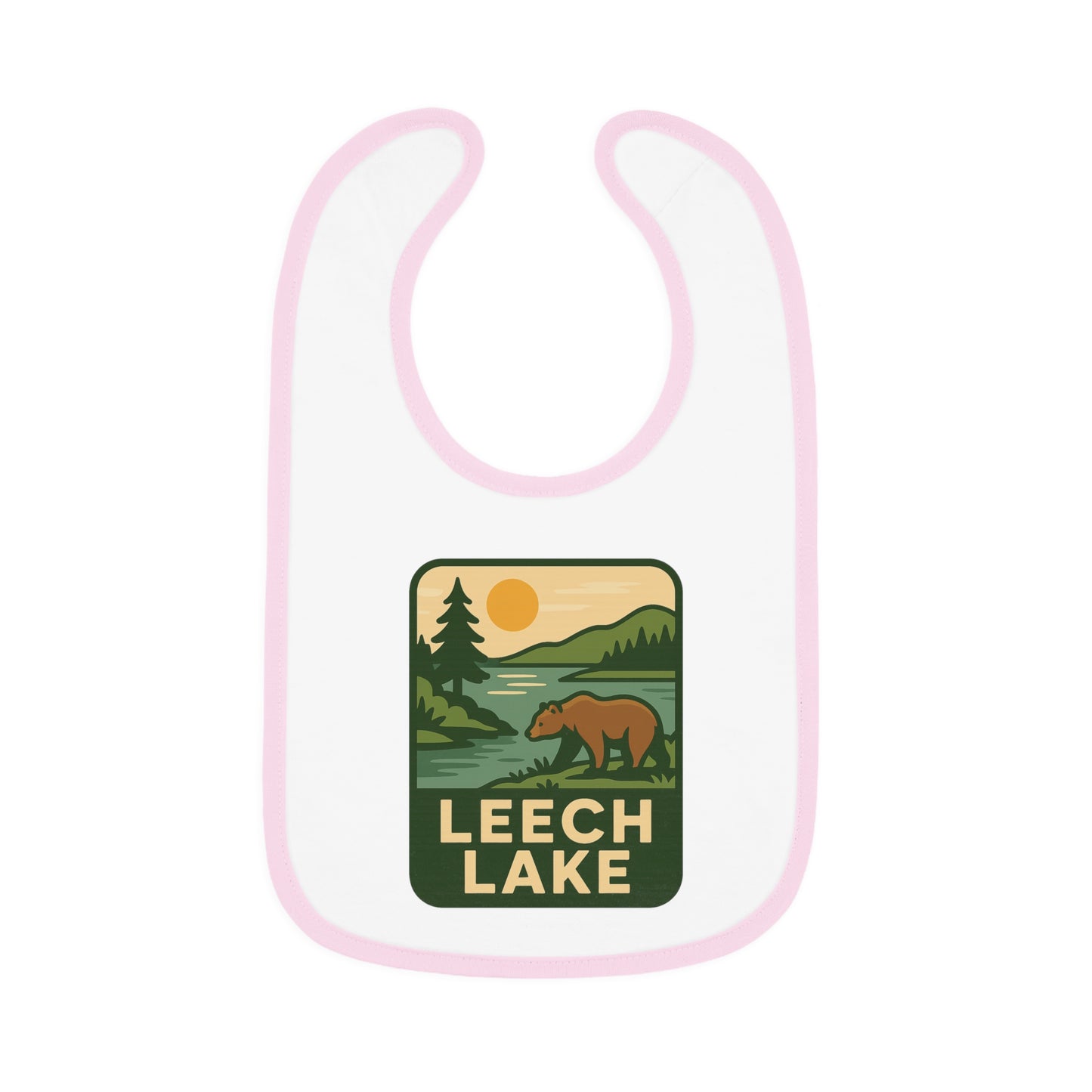 Leech Lake Baby Contrast Trim Jersey Bib