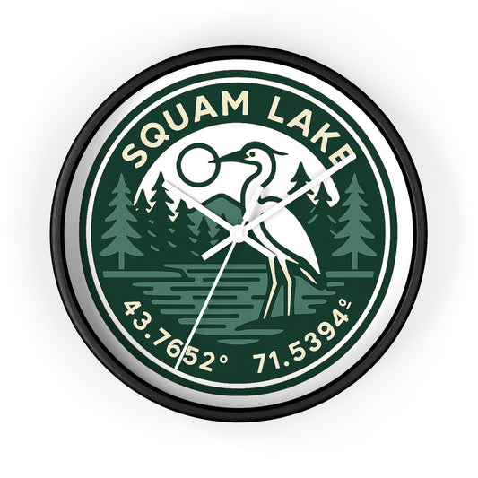 Squam Lake Wall Clock