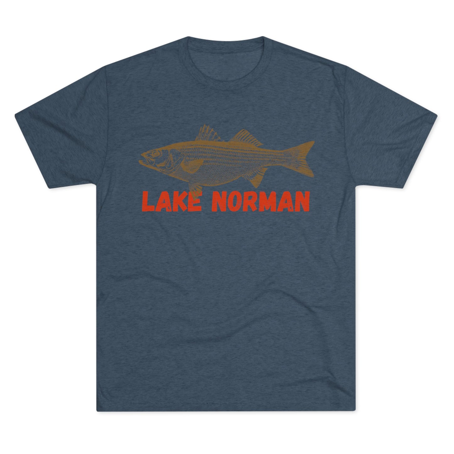 Lake Norman Fishing Tee, Unisex Crew Neck Shirt, Summer Lake Apparel, Gift for Fishermen, Outdoor Adventure T-Shirt, Lake House Style