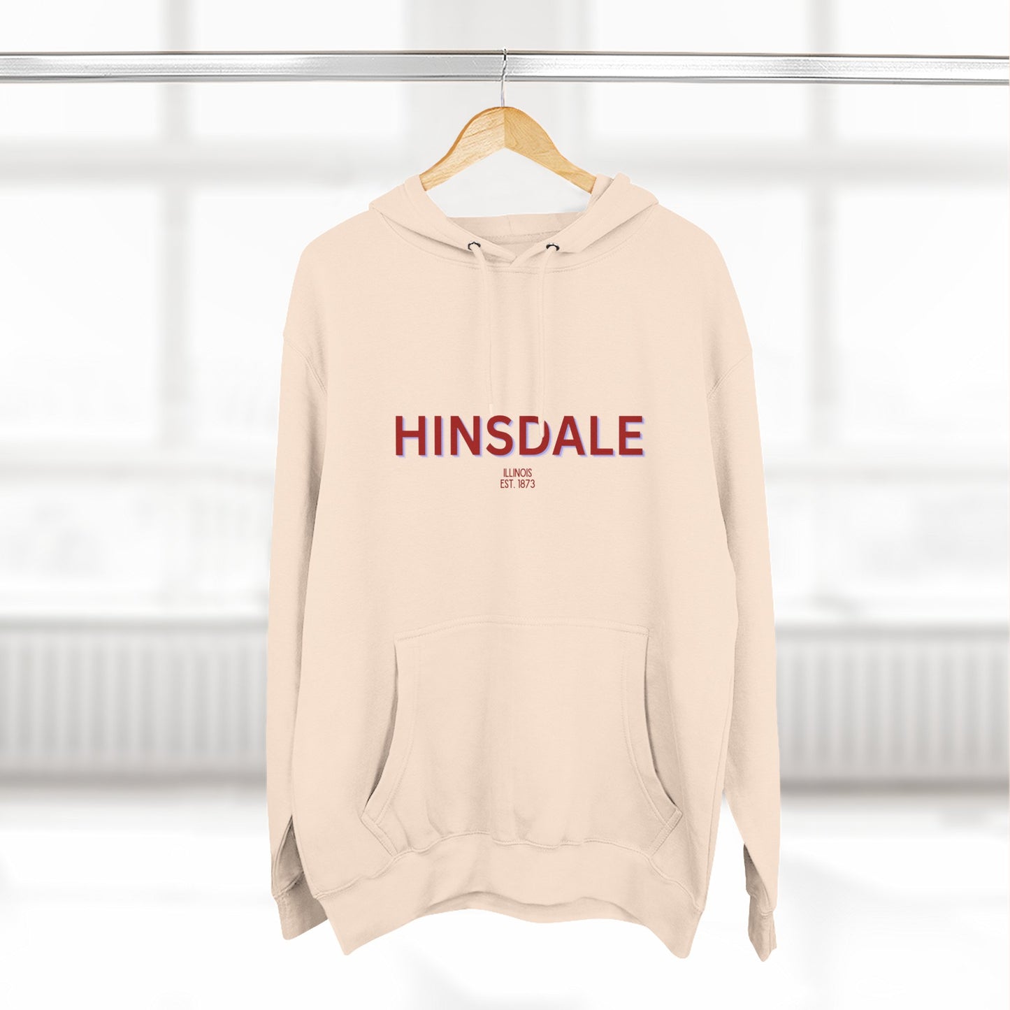 Hinsdale Fleece Hoodie, Casual Sweatshirt, Cozy Layering Piece, Perfect Gift for All Occasions, Stylish Streetwear